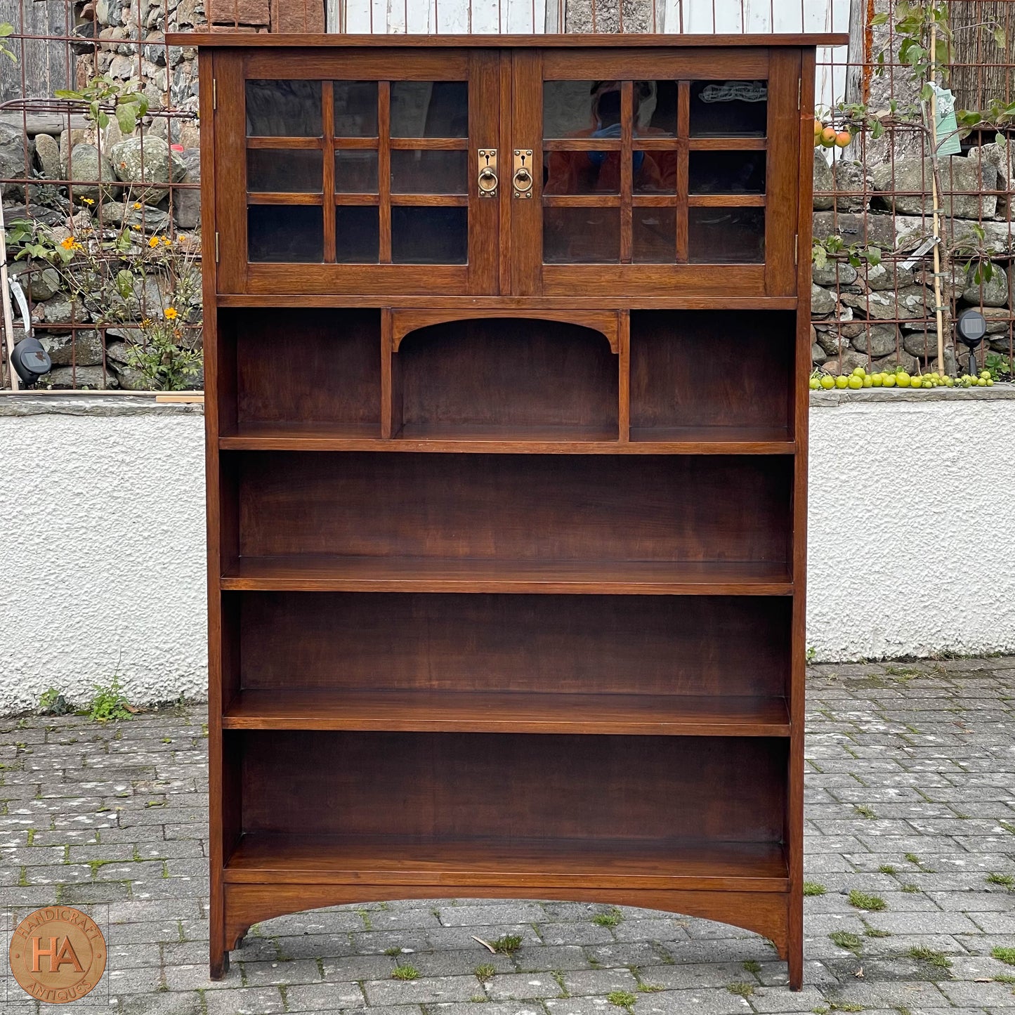 Arts & Crafts Scottish School Mahogany Bookcase c. 1910.