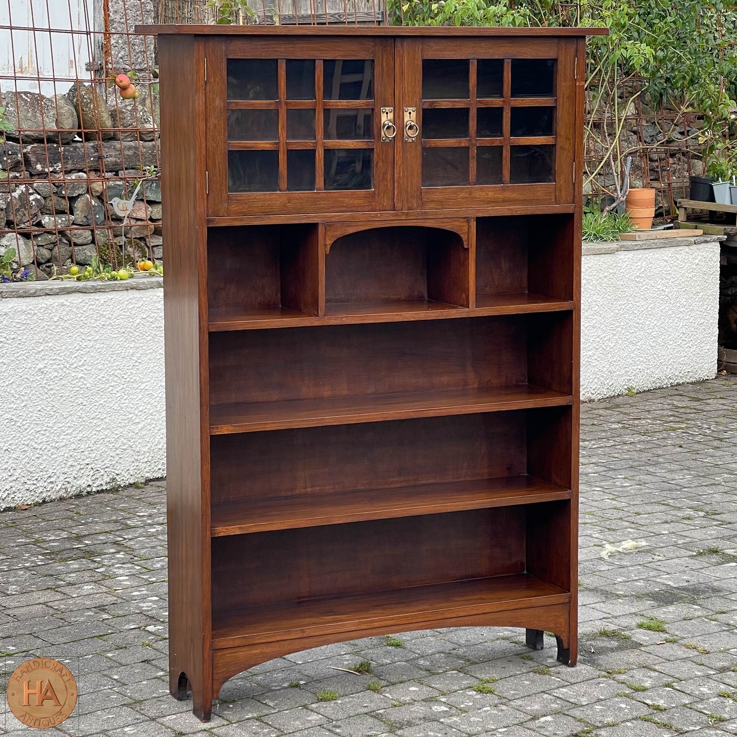 Arts & Crafts Scottish School Mahogany Bookcase c. 1910.