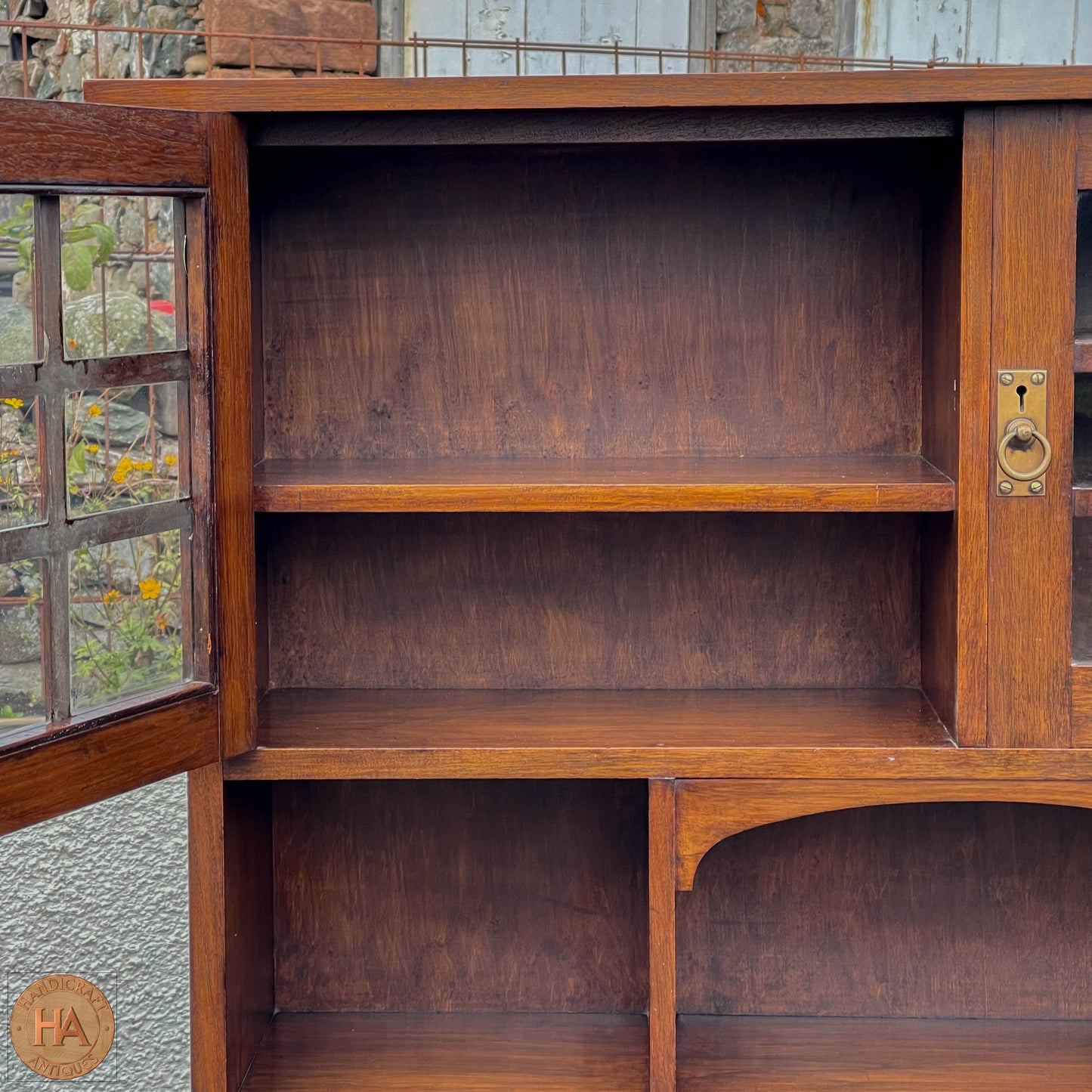 Arts & Crafts Scottish School Mahogany Bookcase c. 1910.