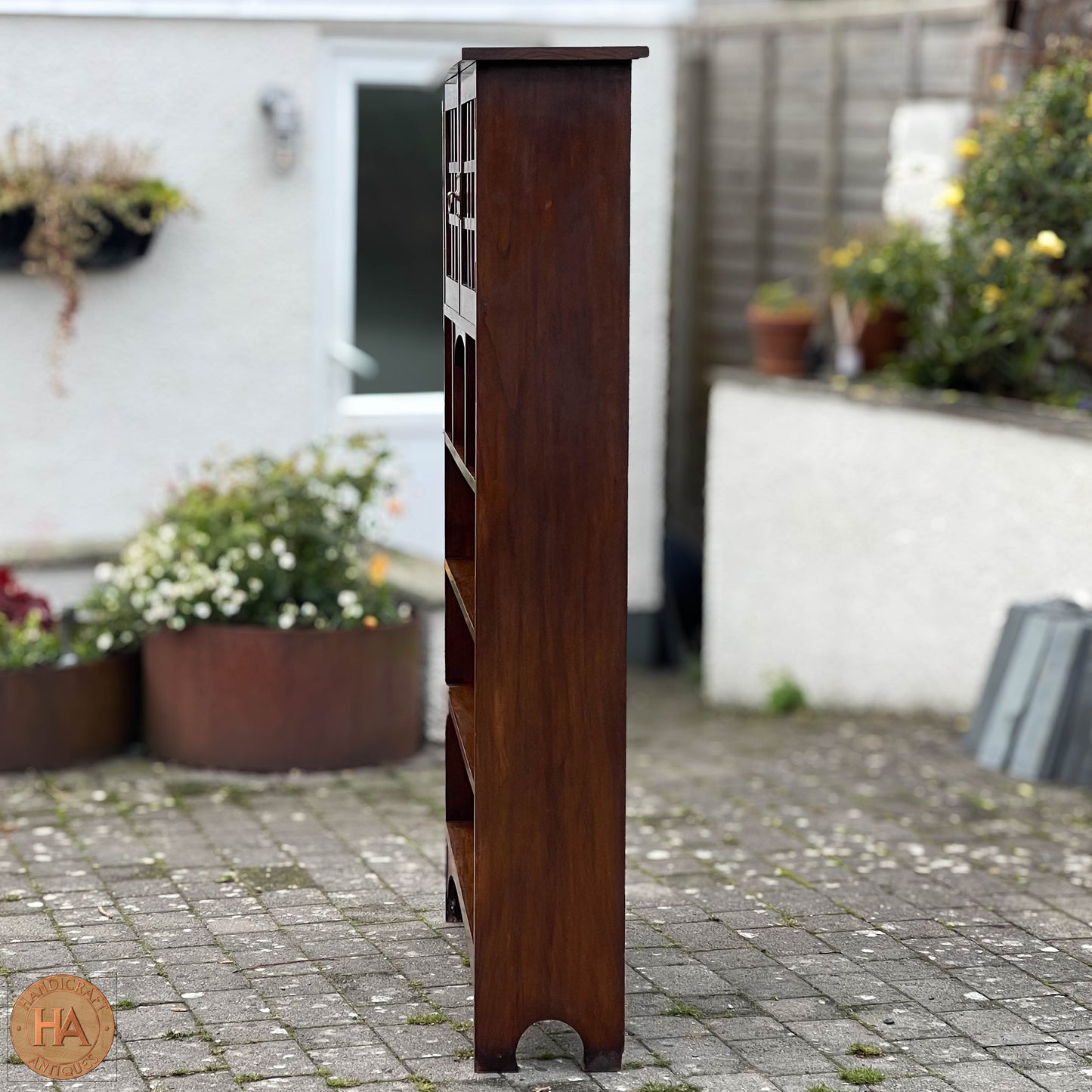 Arts & Crafts Scottish School Mahogany Bookcase c. 1910.