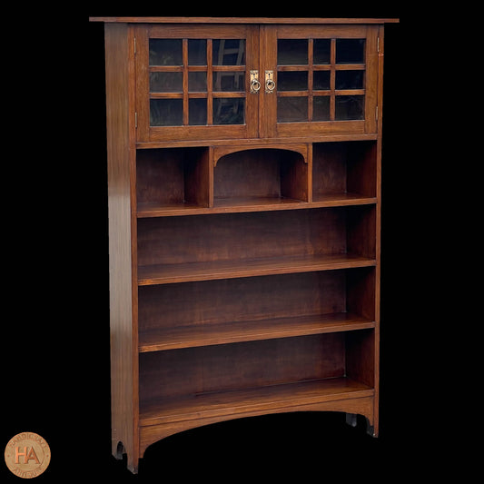 Arts & Crafts Scottish School Mahogany Bookcase c. 1910.