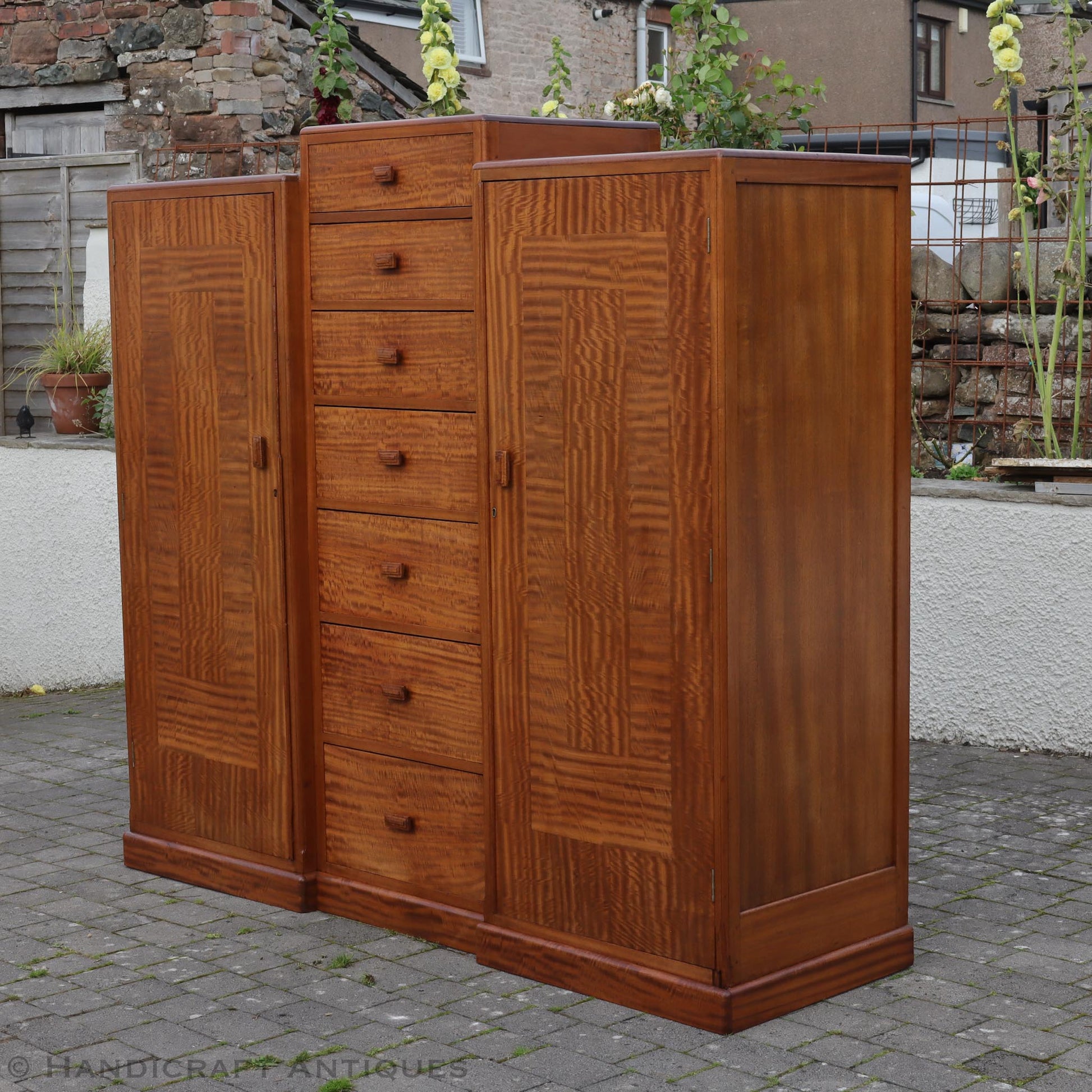 Betty Joel (Token Works) Arts & Crafts Cotswold School Walnut Wardrobe 