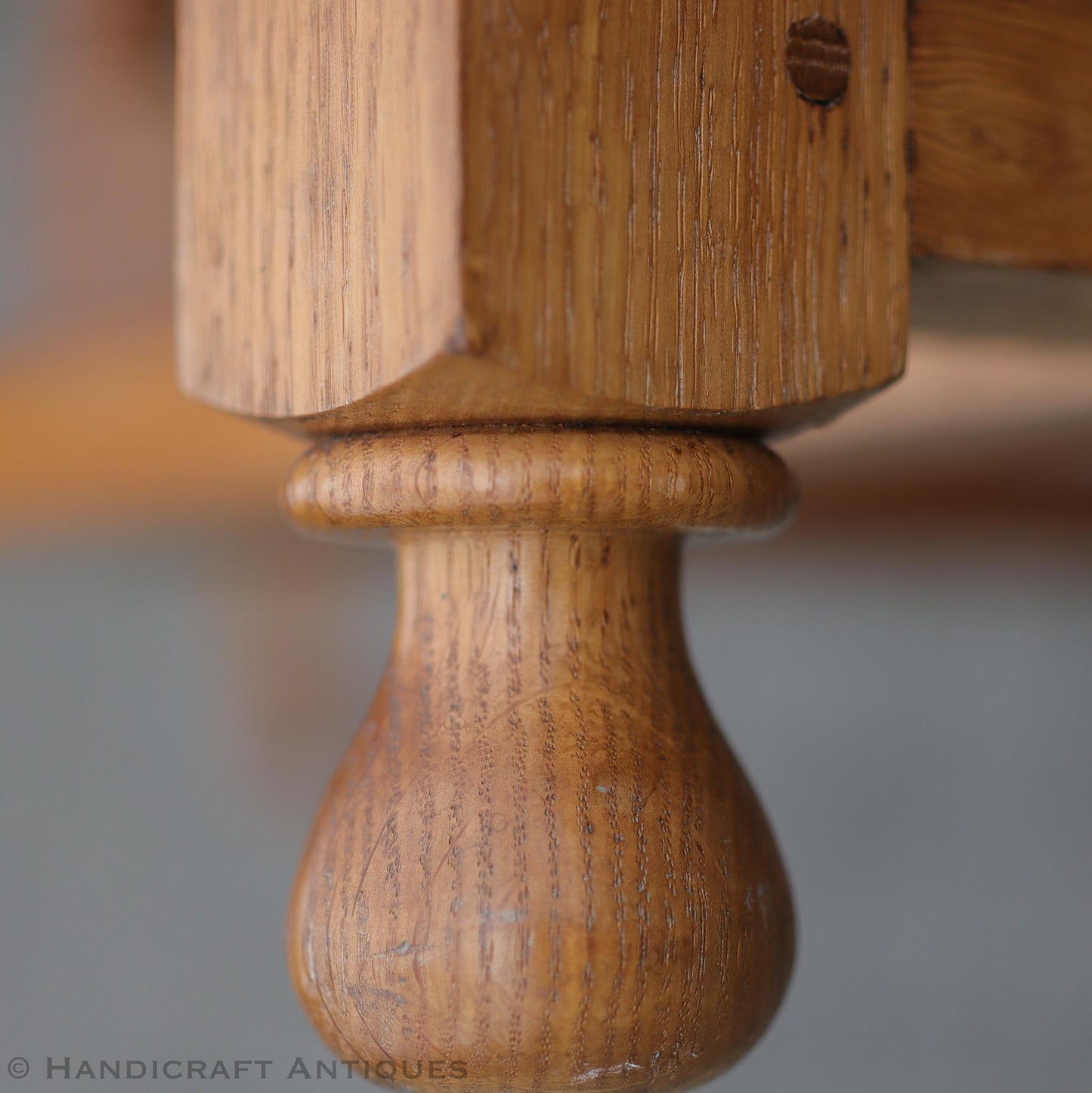 Peter Hall of Staveley Arts & Crafts Lakes School English Oak Dining Table 