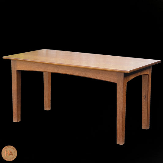 Peter Hall of Staveley Arts & Crafts Lakes School English Oak Dining Table c. 1990.