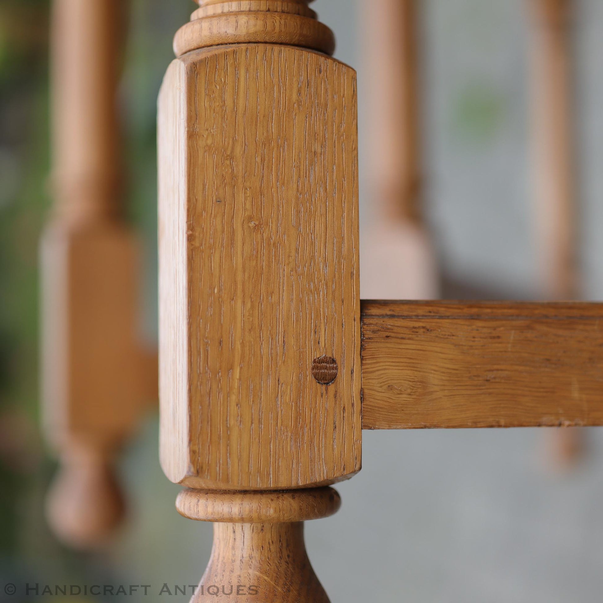 Peter Hall of Staveley Arts & Crafts Lakes School English Oak Dining Table 