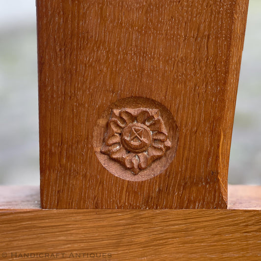 White Rose Studio Arts & Crafts Cotswold School English Oak Dining Table post 1990.