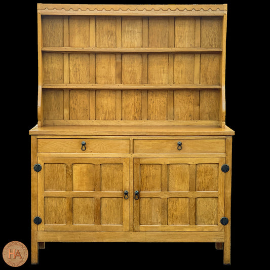 Cat & Mouseman (Ex-Mouseman) Arts & Crafts Yorkshire School English Oak Dresser