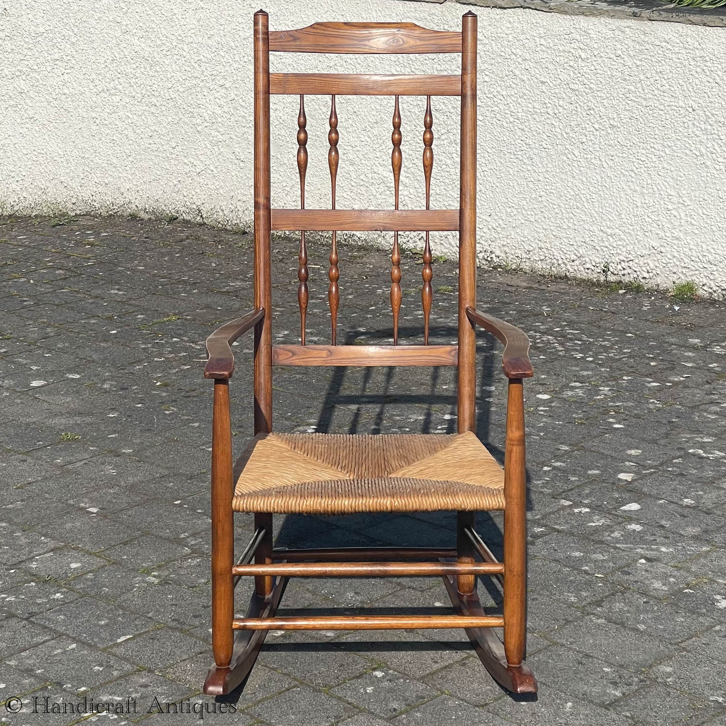 Neville Neal Arts & Crafts Cotswold School English Oak Rocking Chair