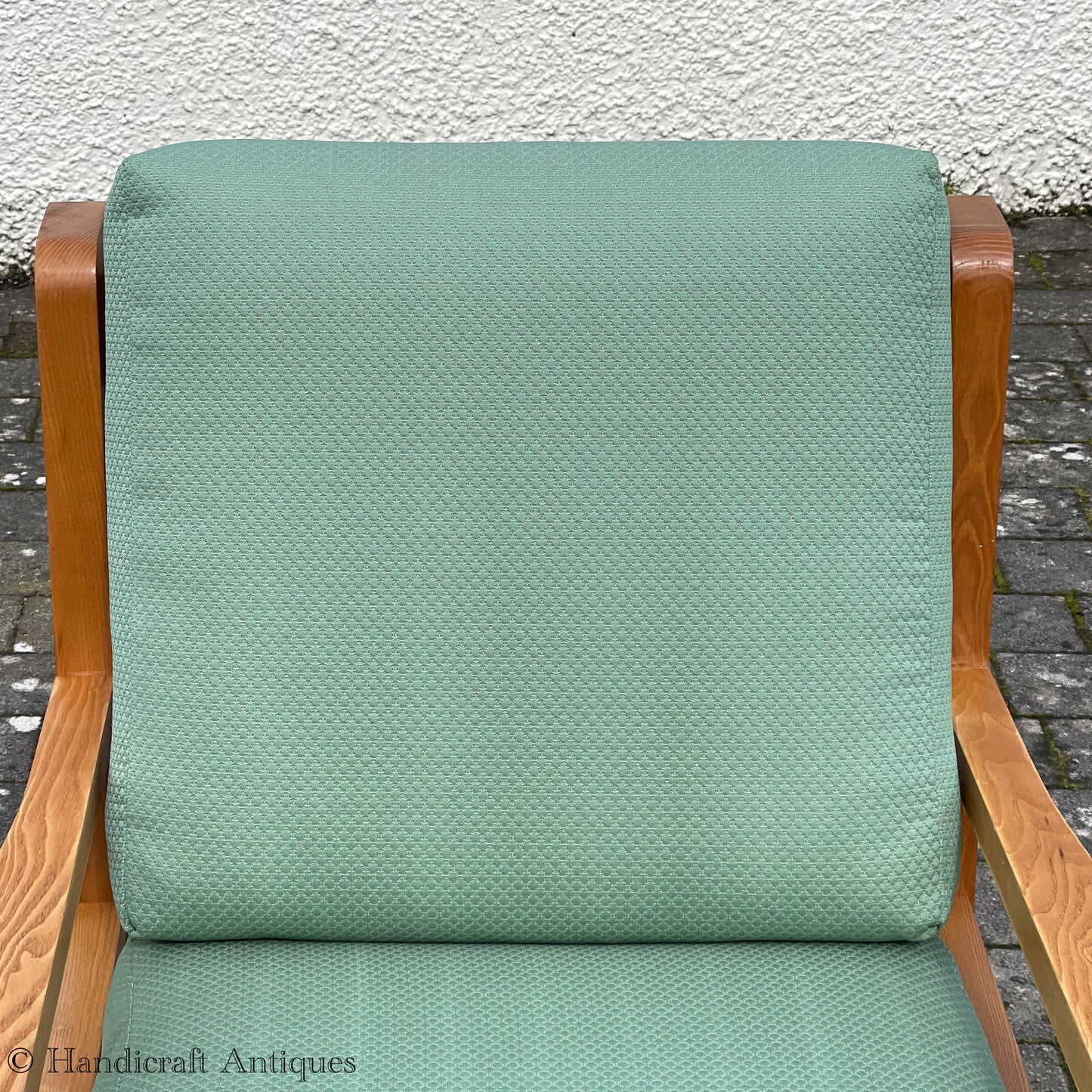 Treske Arts & Crafts Yorkshire School English Ash Armchair c. 1980.