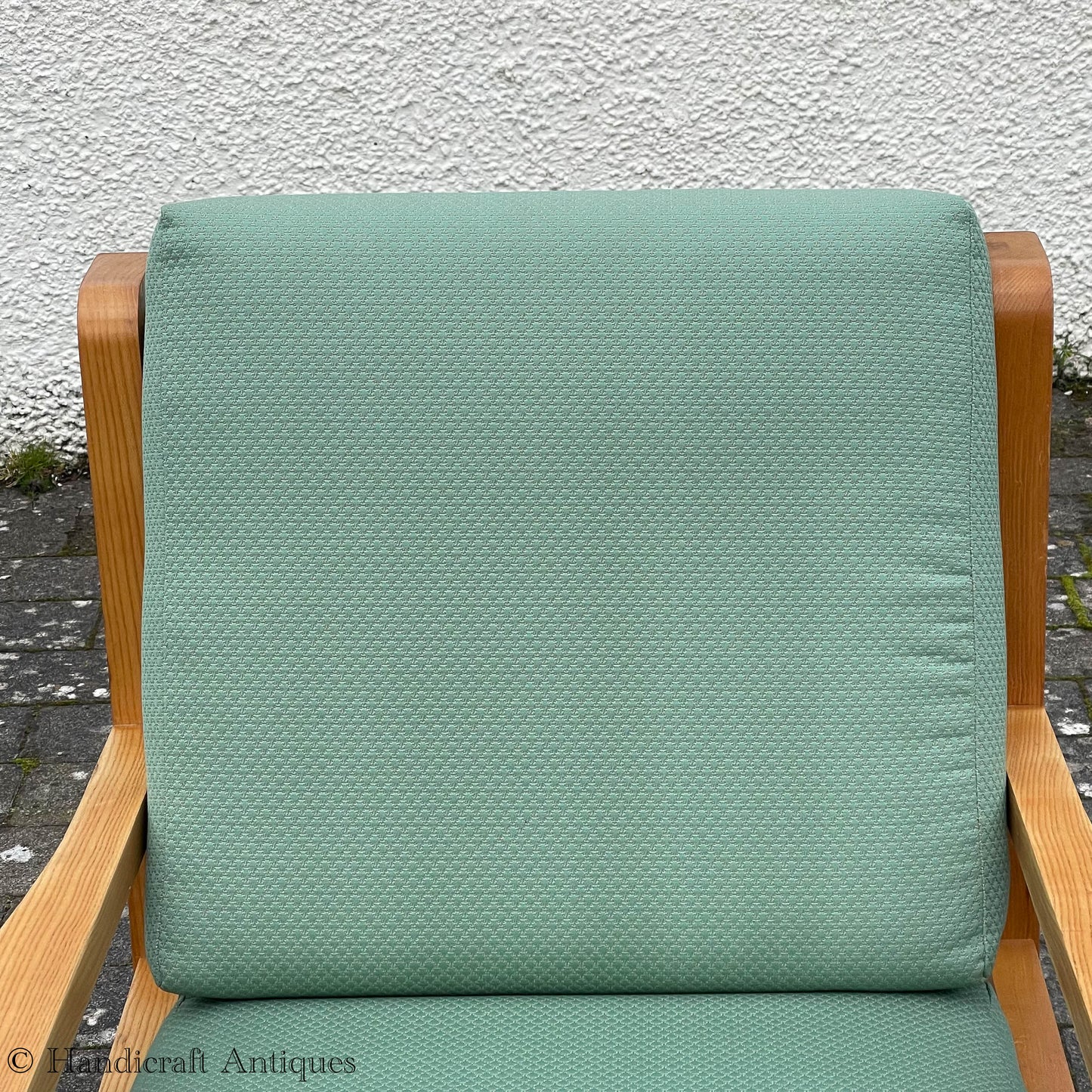 Treske Arts & Crafts Yorkshire School English Ash Armchair c. 1980.