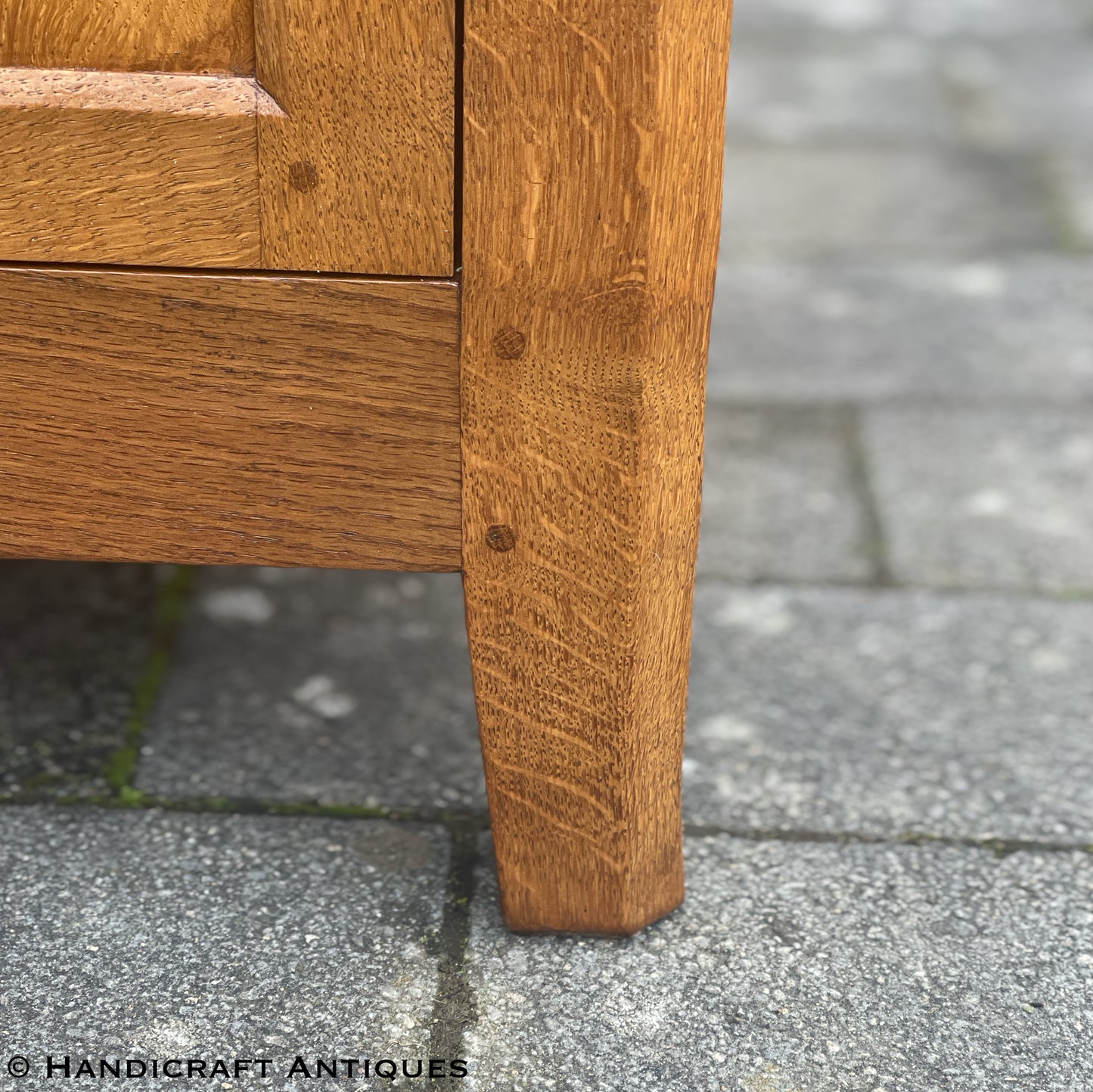 Peter ‘Rabbitman’ Heap Arts & Crafts Yorkshire School English Oak Dresser c 1970.