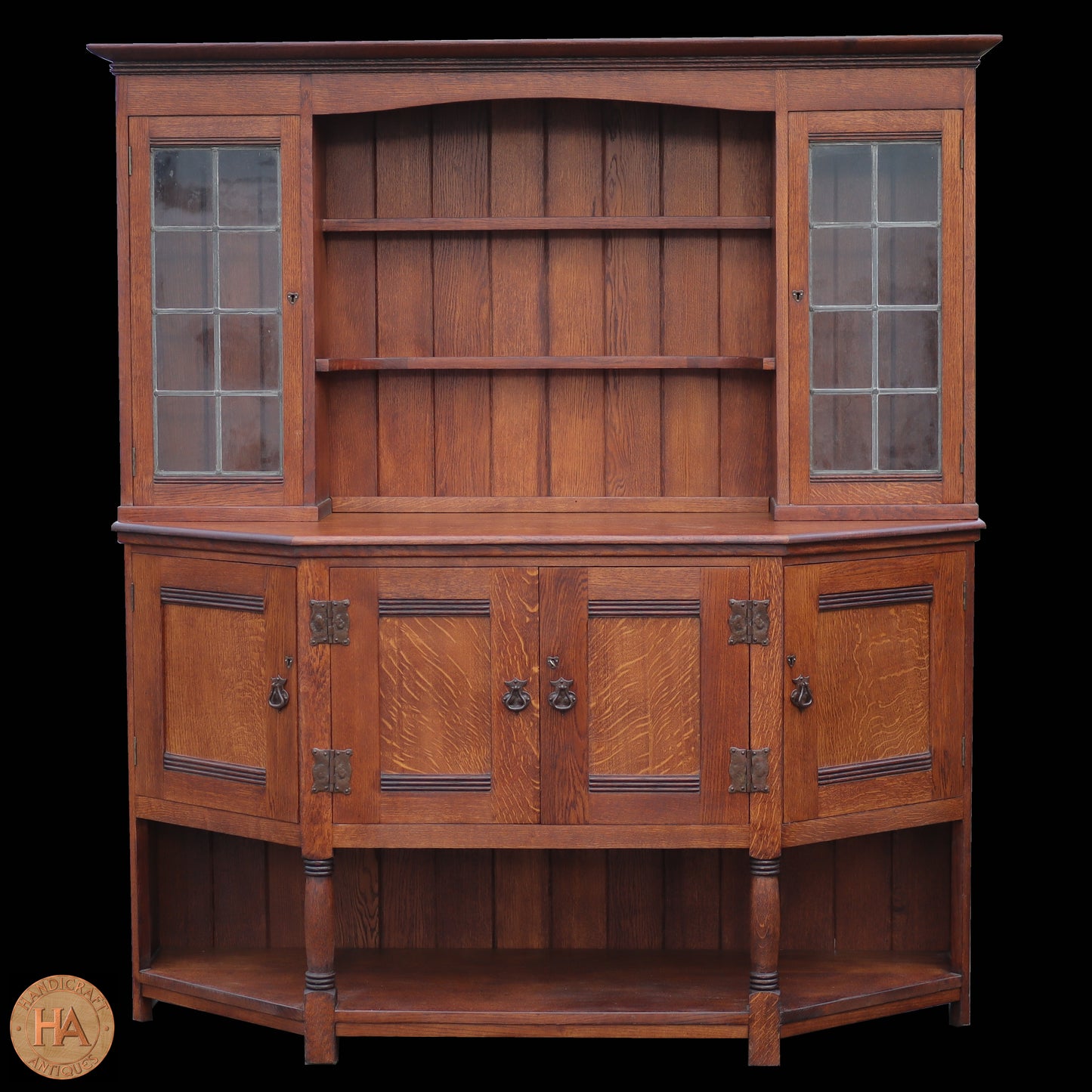 Liberty & Co Arts & Crafts Cotswold School English Oak Dresser c. 1920.