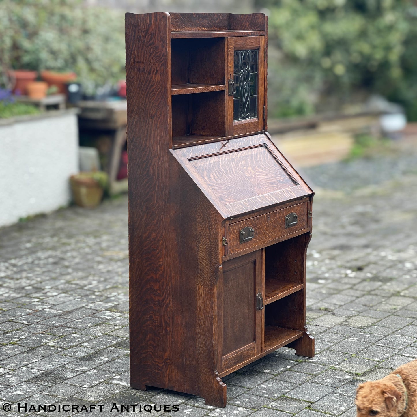 Liberty & Co Arts & Crafts Cotswold School English Oak ‘Drayton’ Bureau