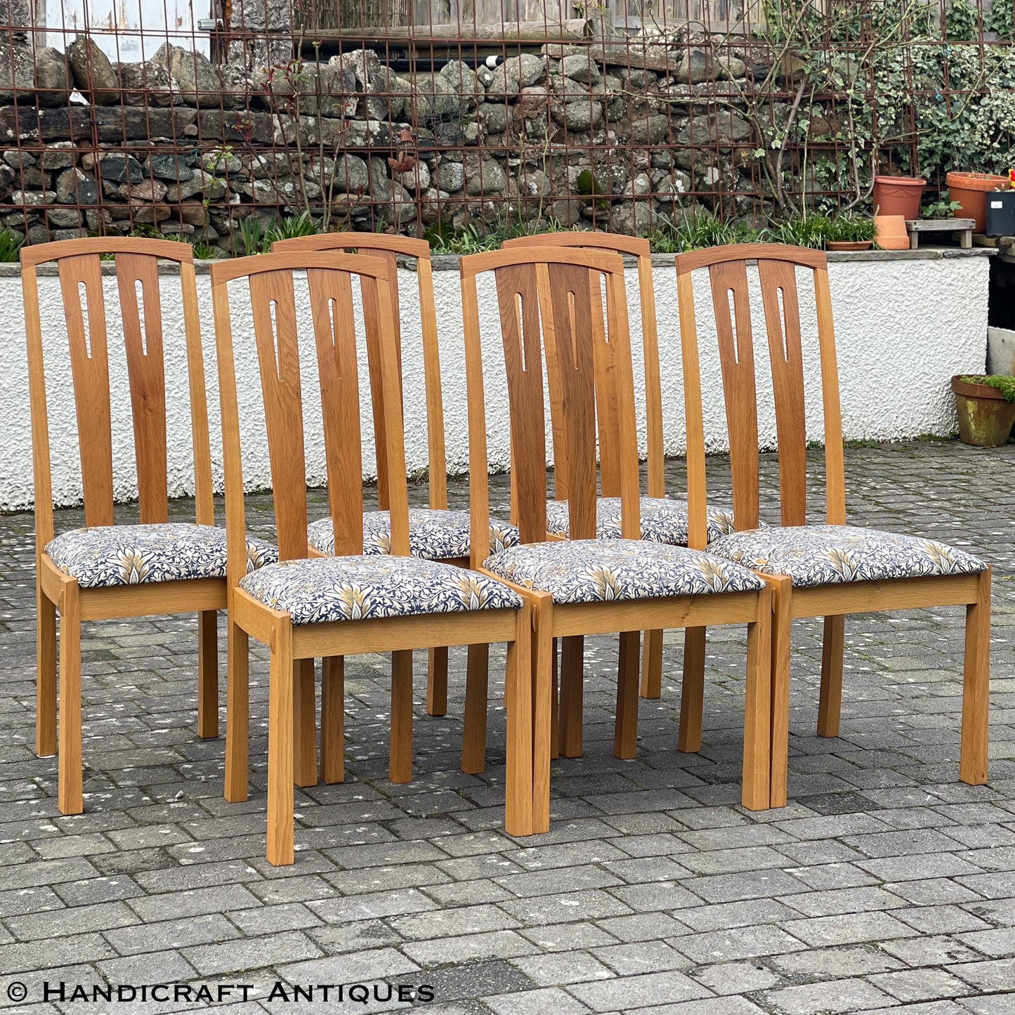 6 Robin Furlong Furniture Arts & Crafts Cotswold School English Oak Chairs