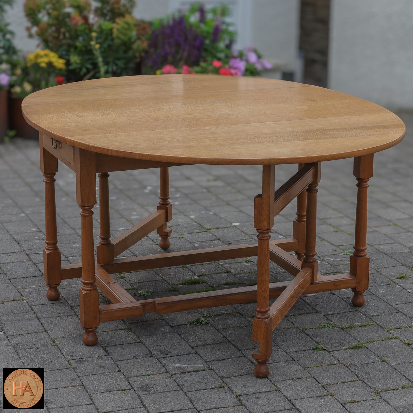 Peter Hall of Staveley Arts & Crafts Lakes School English Oak Dining Table