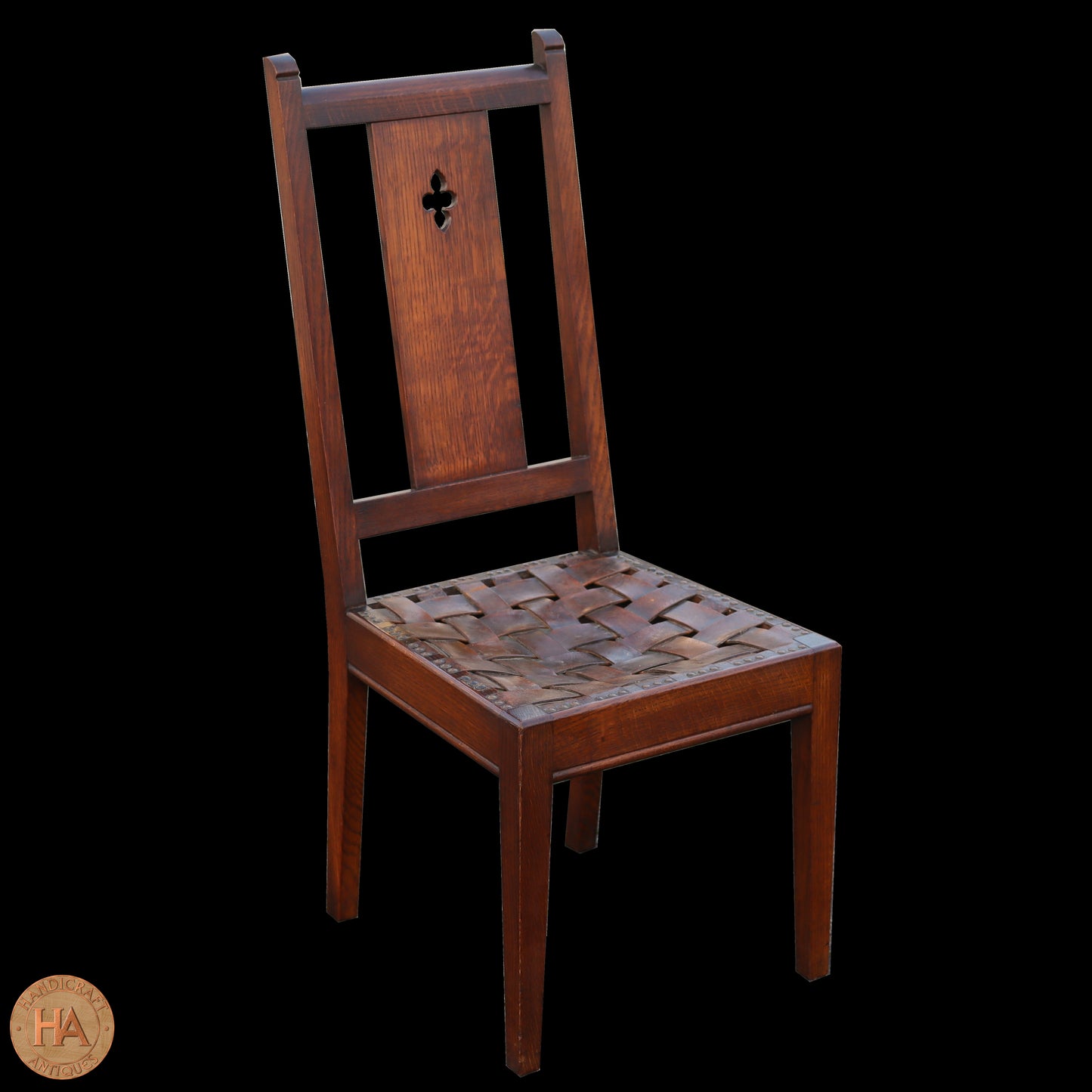 Arthur W. Simpson (The Handicrafts, Kendal) Arts & Crafts Lakes School Oak Chair