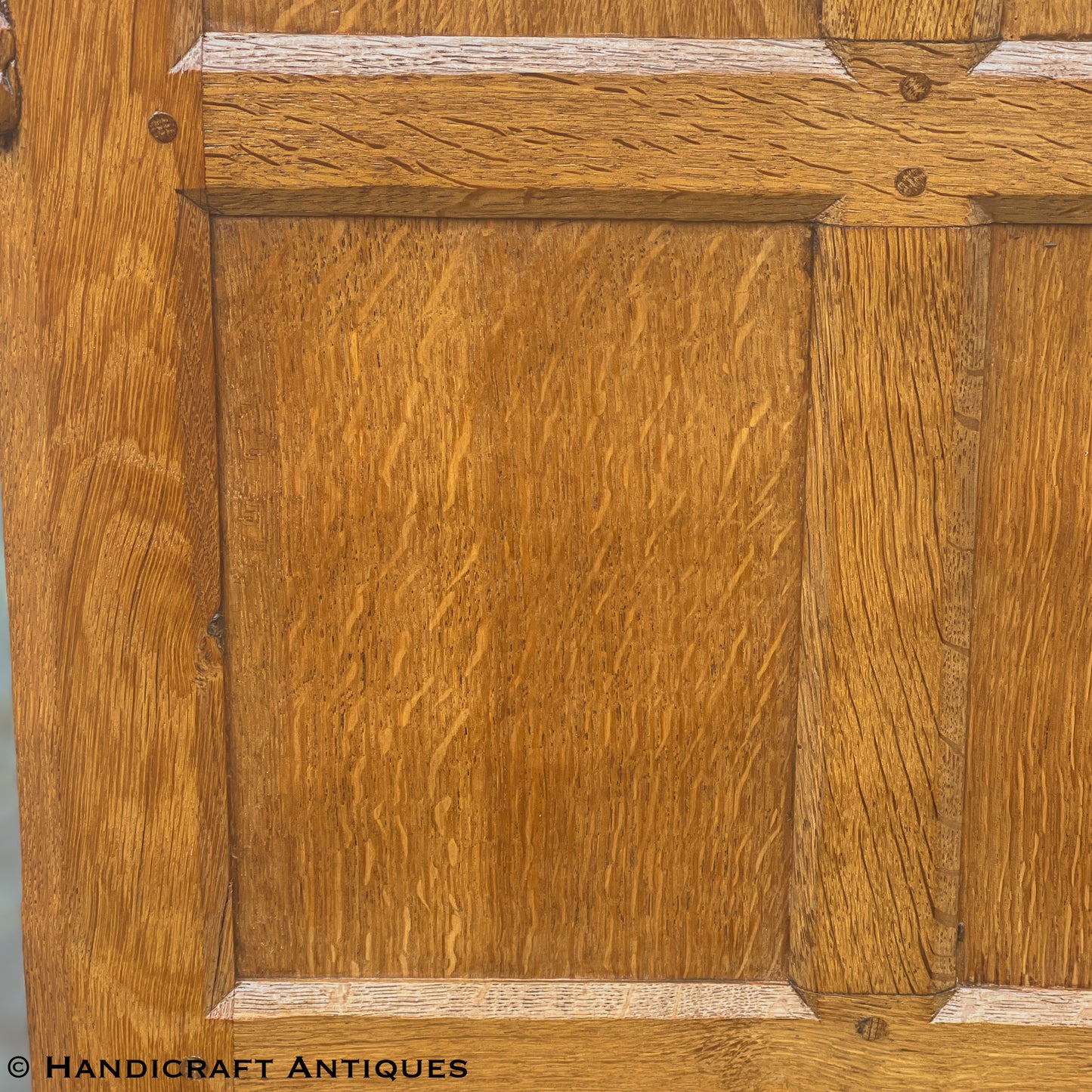 Peter ‘Rabbitman’ Heap Arts & Crafts Yorkshire School English Oak Dresser c 1970.