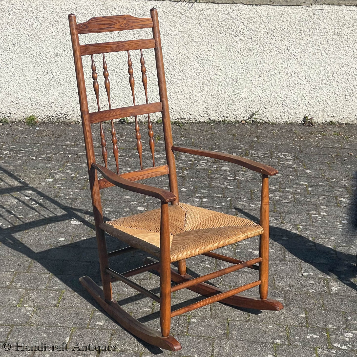 Neville Neal Arts & Crafts Cotswold School English Oak Rocking Chair