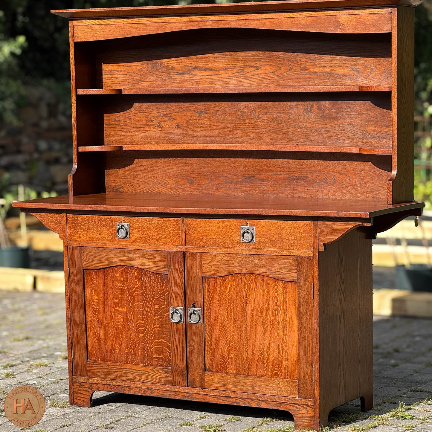 Liberty & Co Arts & Crafts Cotswold School English Oak ‘Cottage’ Dresser