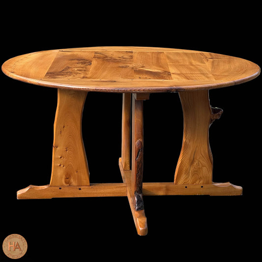 Phil  Coles Arts & Crafts Cotswold School Elm Dining Table
