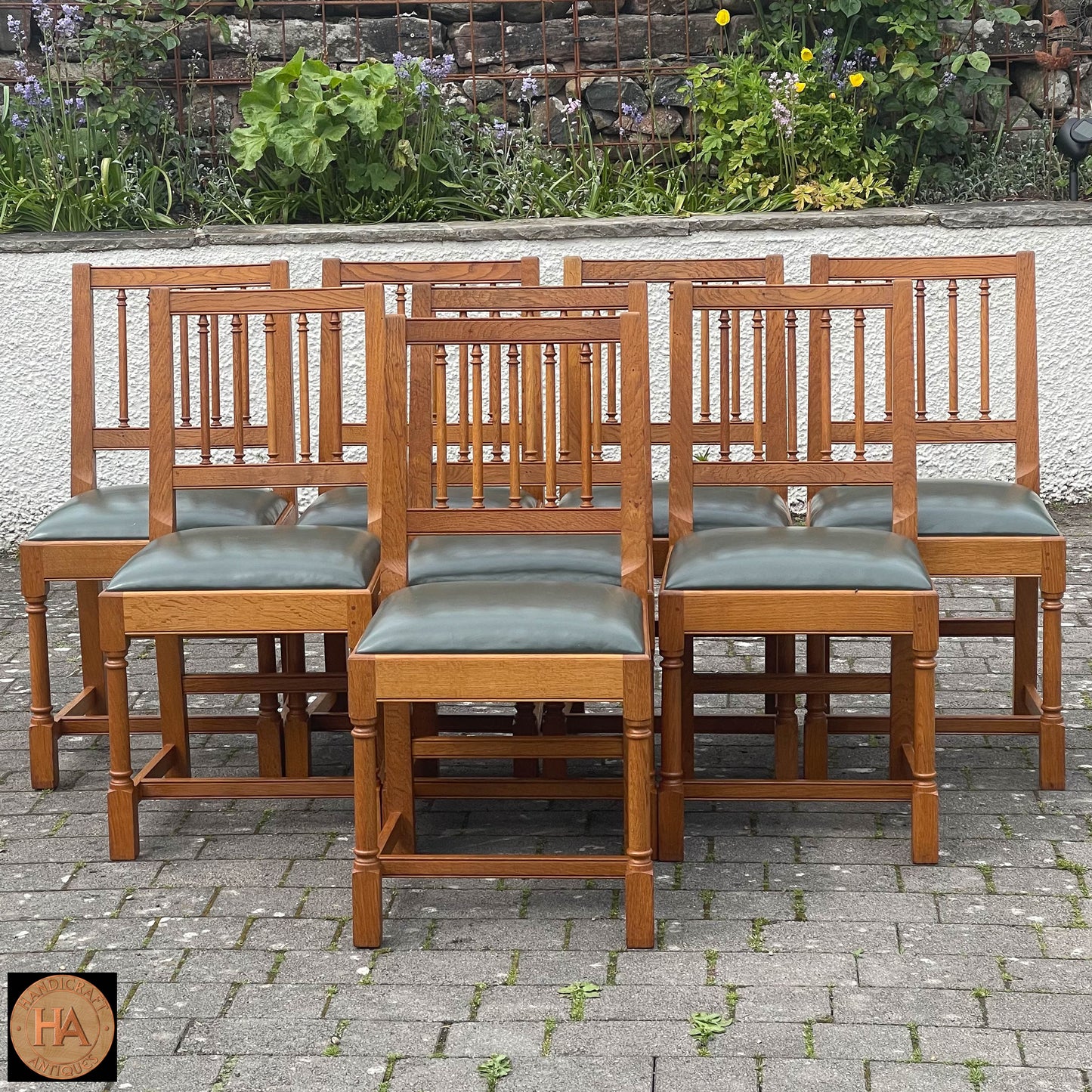 8 Peter Hall of Staveley Arts & Crafts Lakes School Oak ‘Ambleside’ Chairs