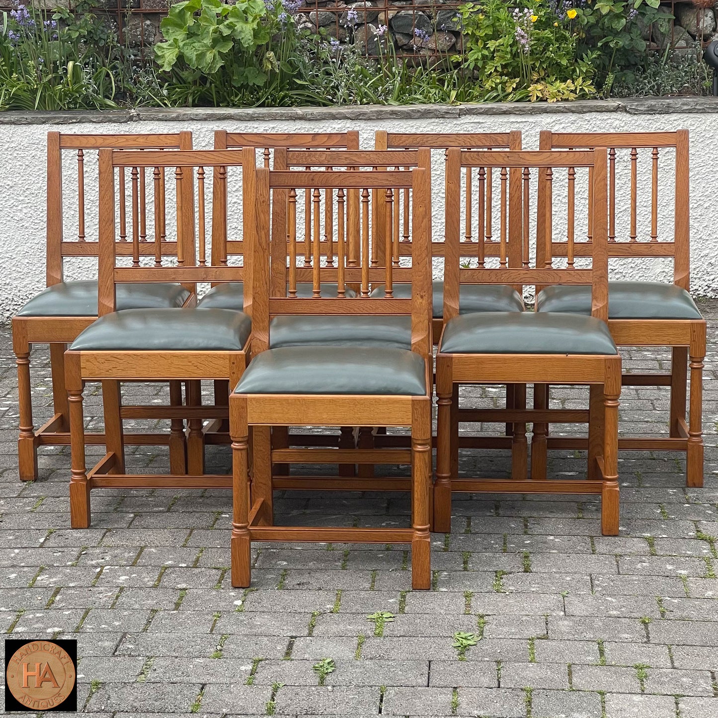 8 Peter Hall of Staveley Arts & Crafts Lakes School Oak ‘Ambleside’ Chairs