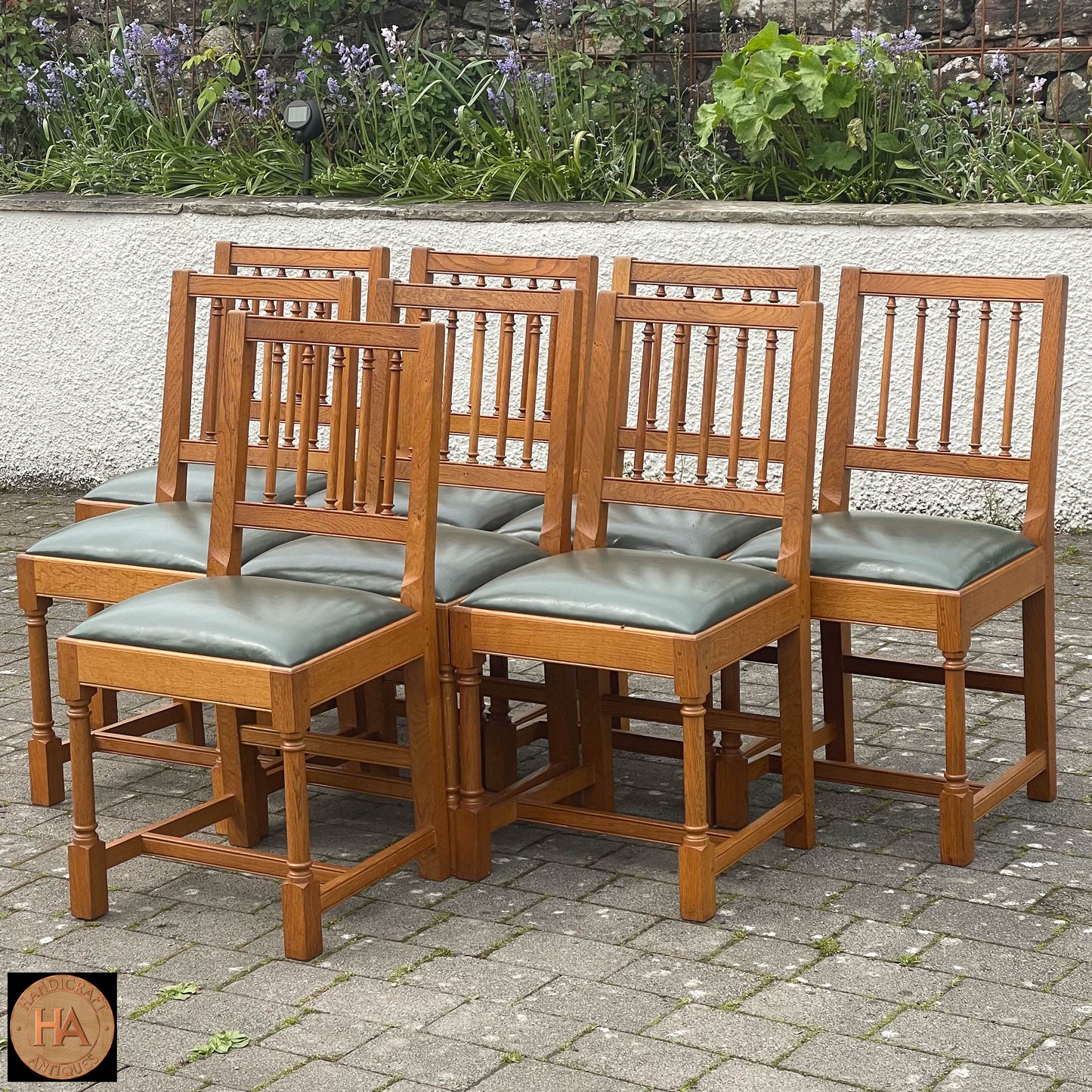 8 Peter Hall of Staveley Arts & Crafts Lakes School Oak ‘Ambleside’ Chairs