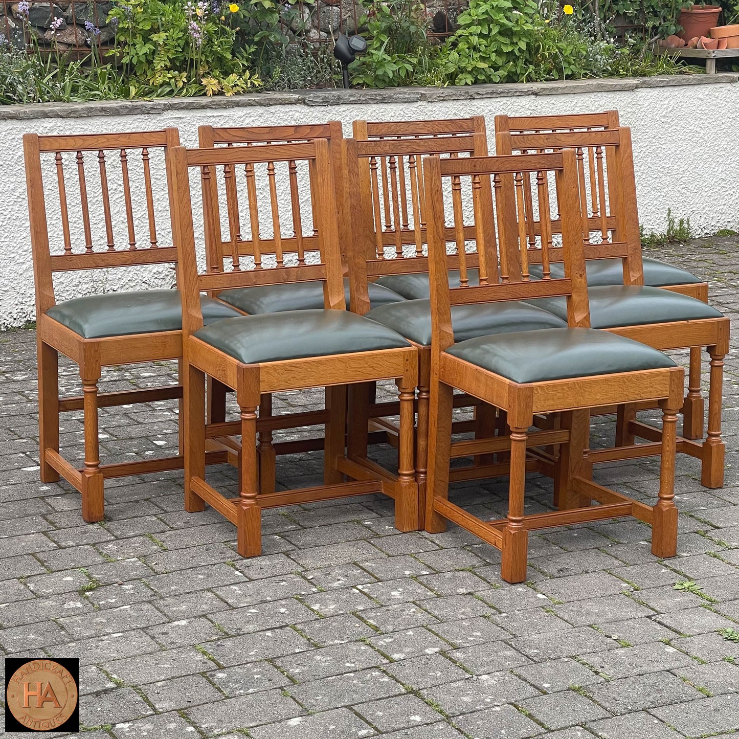 8 Peter Hall of Staveley Arts & Crafts Lakes School Oak ‘Ambleside’ Chairs