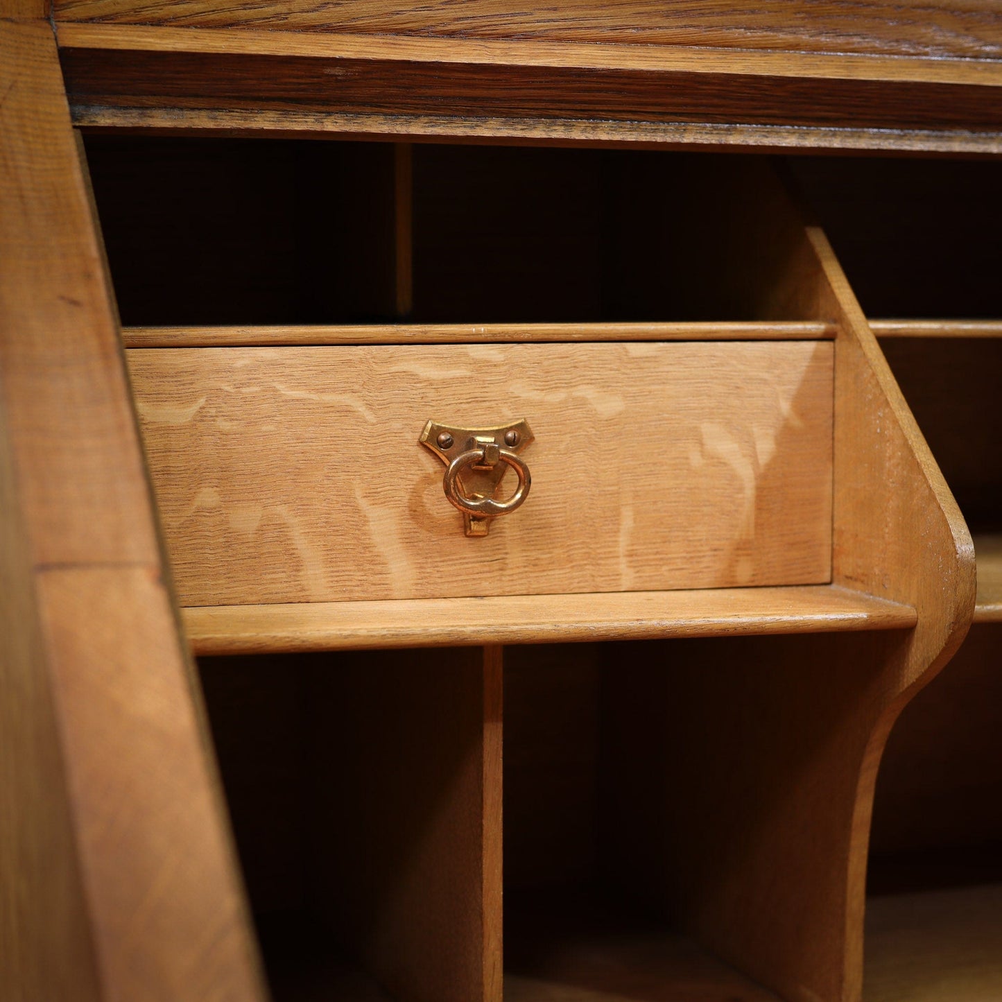 Liberty & Co Large Arts & Crafts English Oak Bureau c. 1920