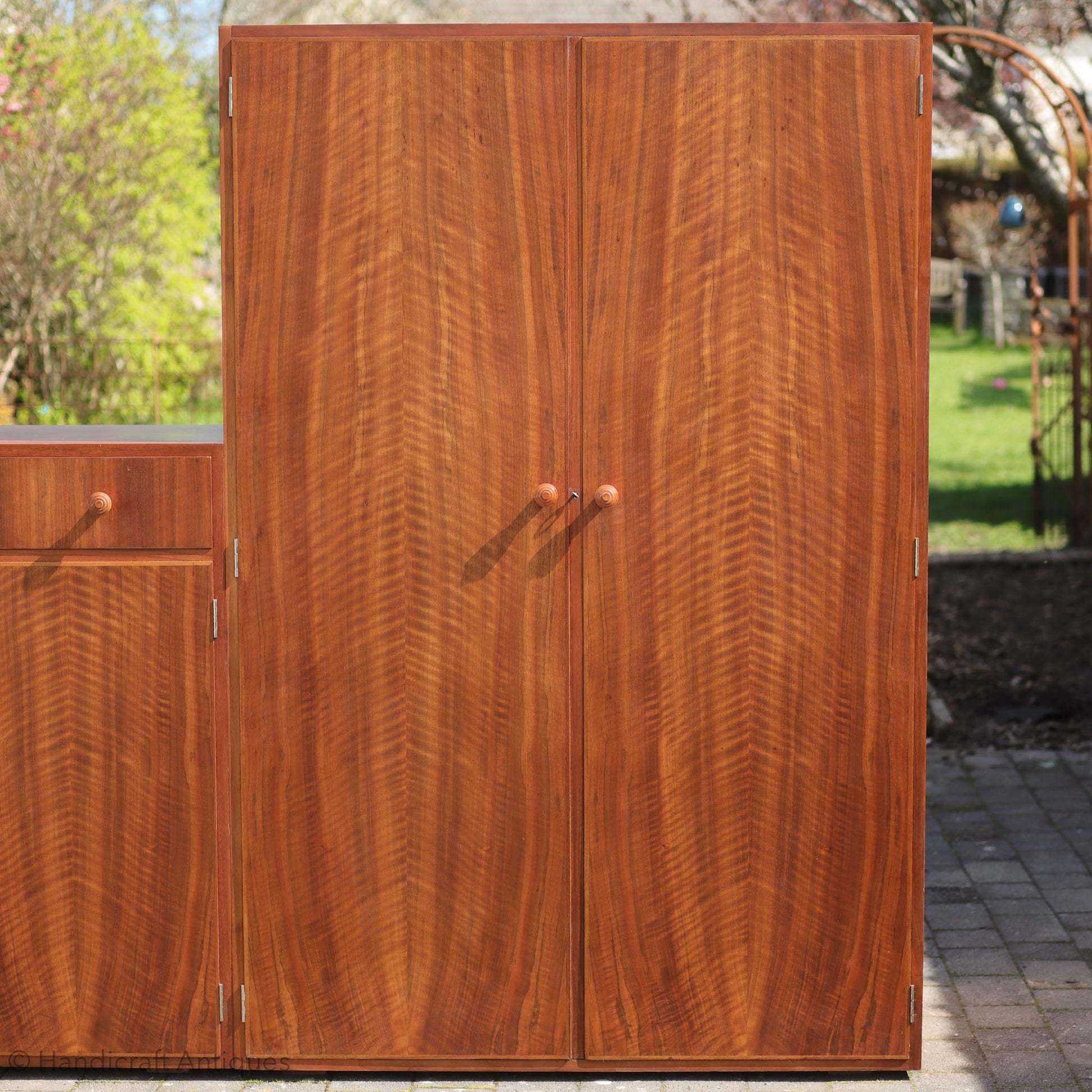 1920s Gordon Russell Arts & Crafts Cotswold School Walnut Wardrobe