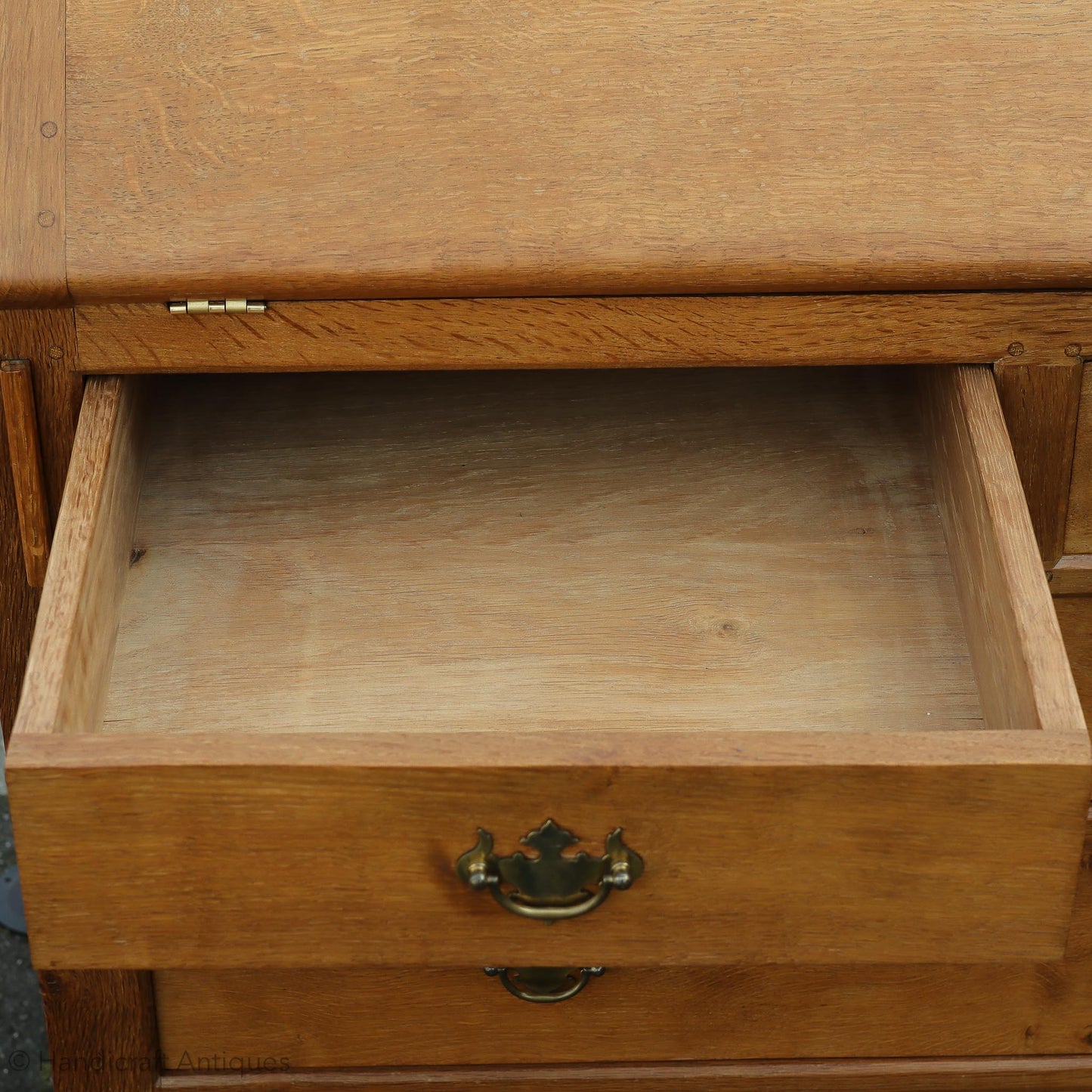 Eagleman (Ex-Mouseman) Arts & Crafts Yorkshire School English Oak Bureau