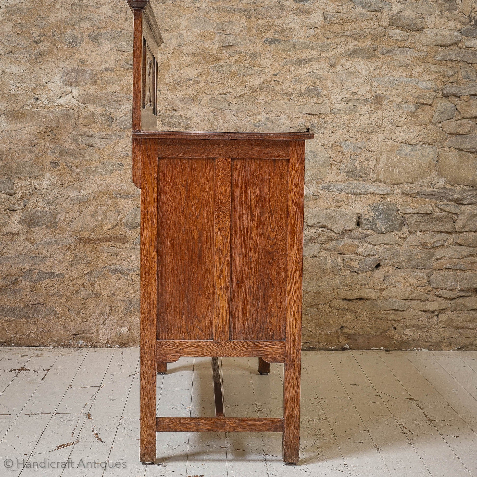  Arts & Crafts Lakes School English Oak Sideboard C. 1930