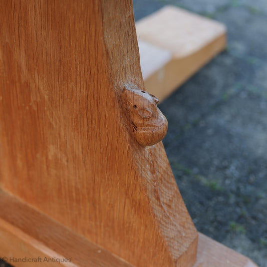 Robert 'Mouseman' Thompson Arts & Crafts Yorkshire School English Oak Dining Table 