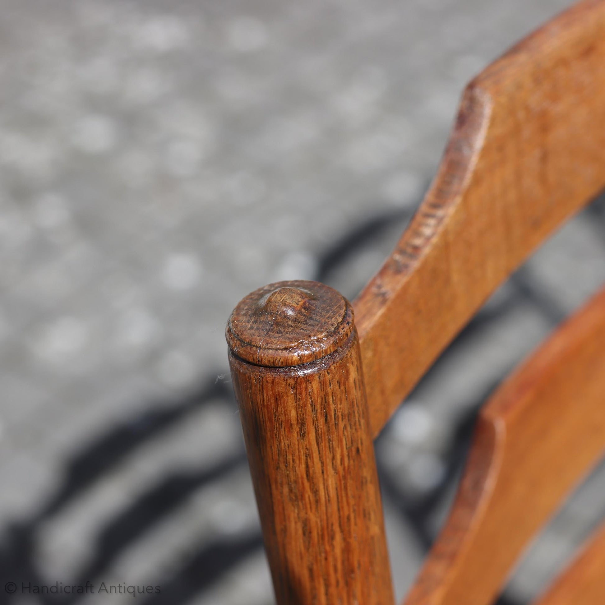 Heal and Co ‘Clissett’ style Arts & Crafts Cotswold School Oak Chairs.