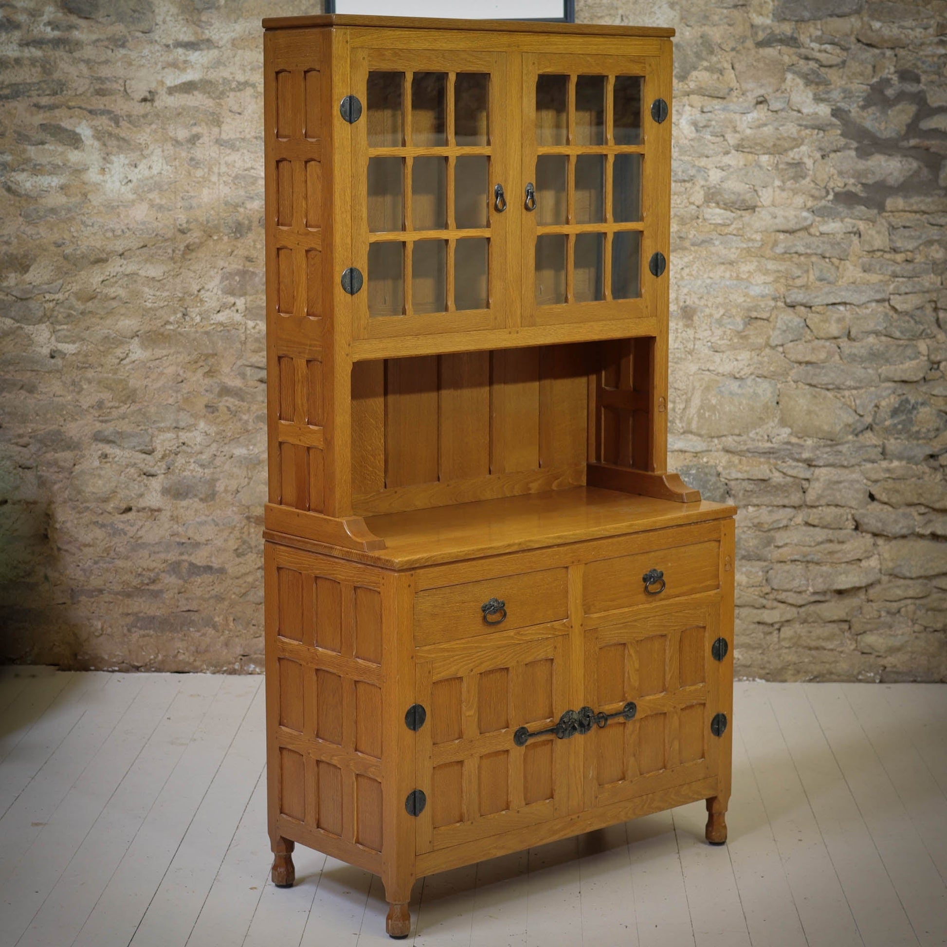 Horace 'Knightman' Knight Arts & Crafts Yorkshire School English Oak Dresser