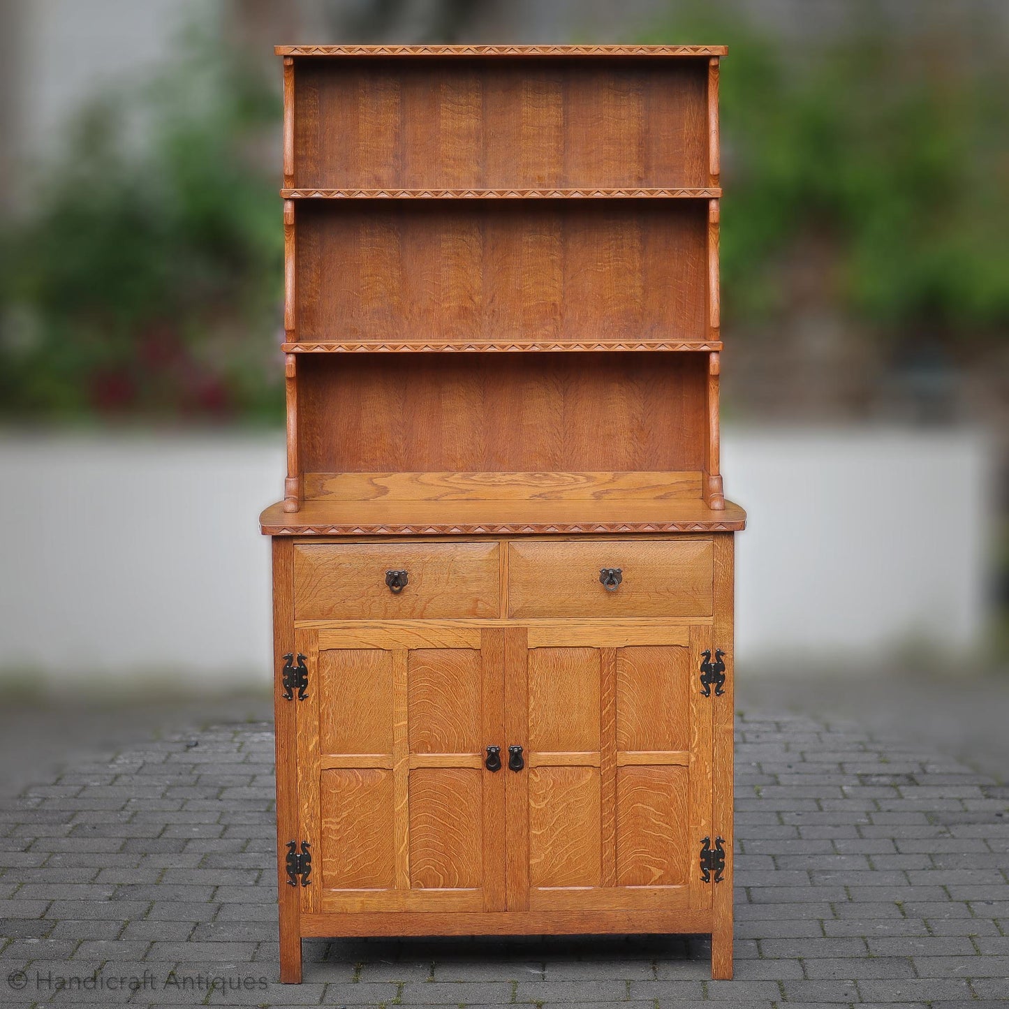  Arts & Crafts Cotswold School English Oak Dresser 