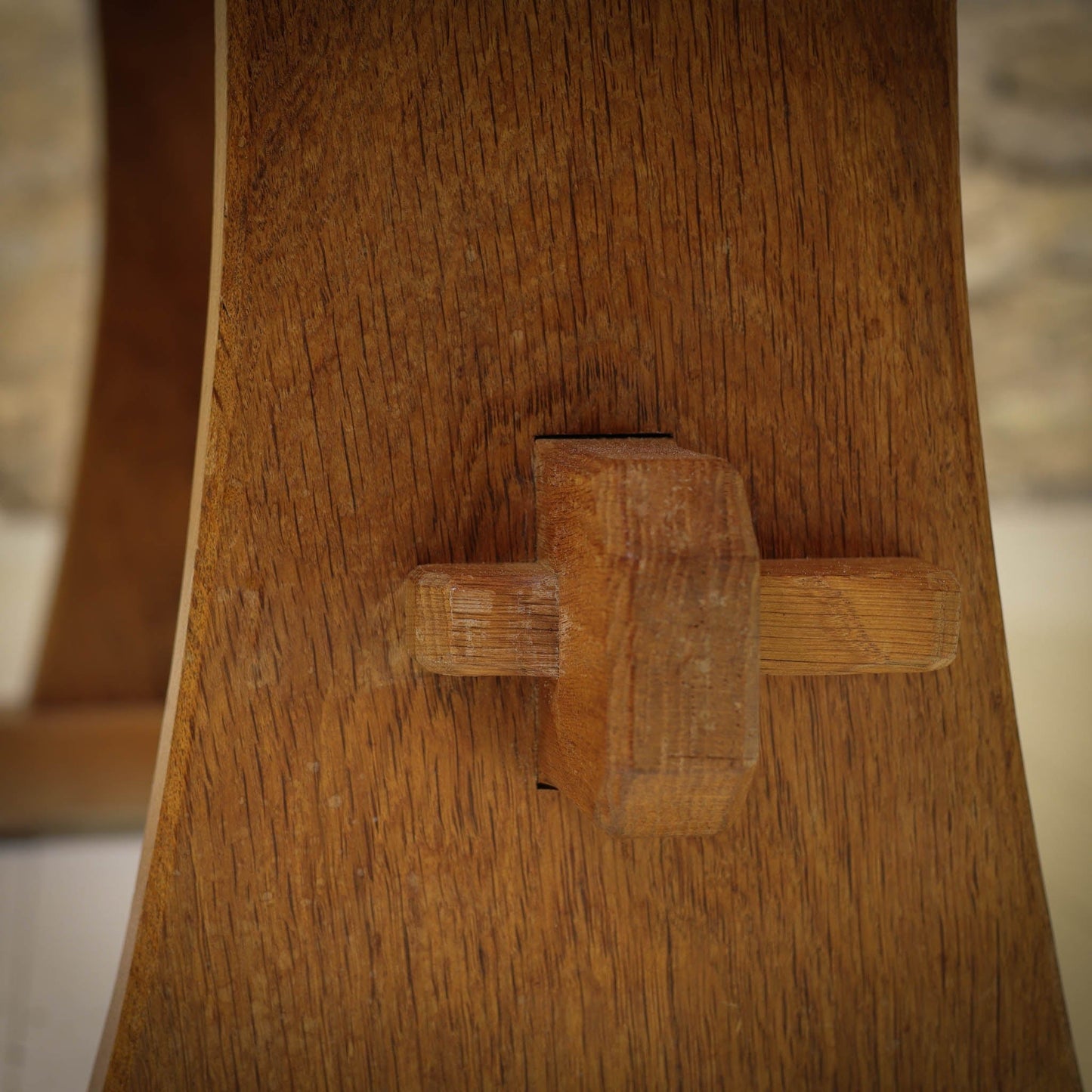 Acornman (Ex-Mouseman) Arts & Crafts Yorkshire School Oak Dining Table c. 1980