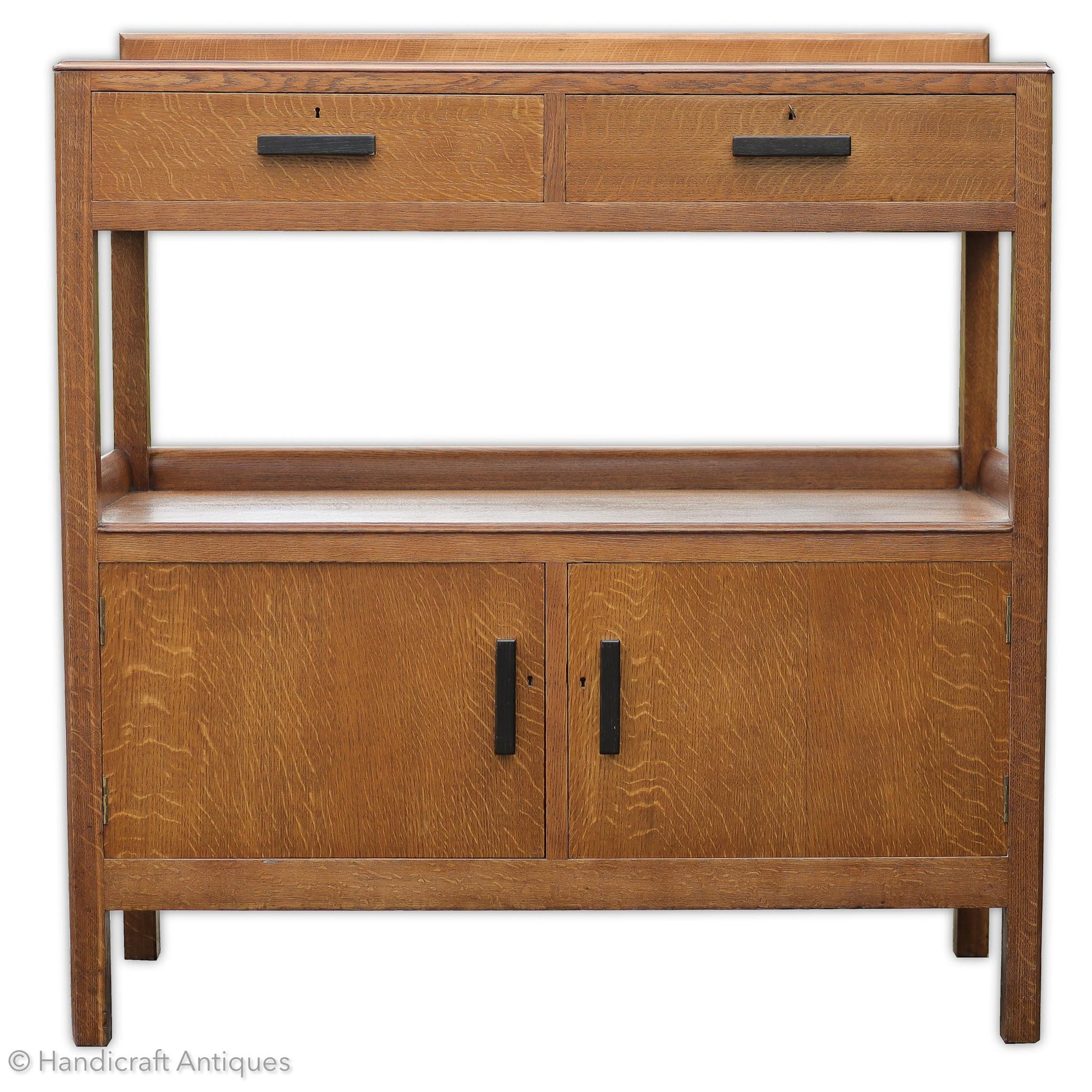 Arthur W. Simpson Arts & Crafts Lakes School English Oak Sideboard 1930.