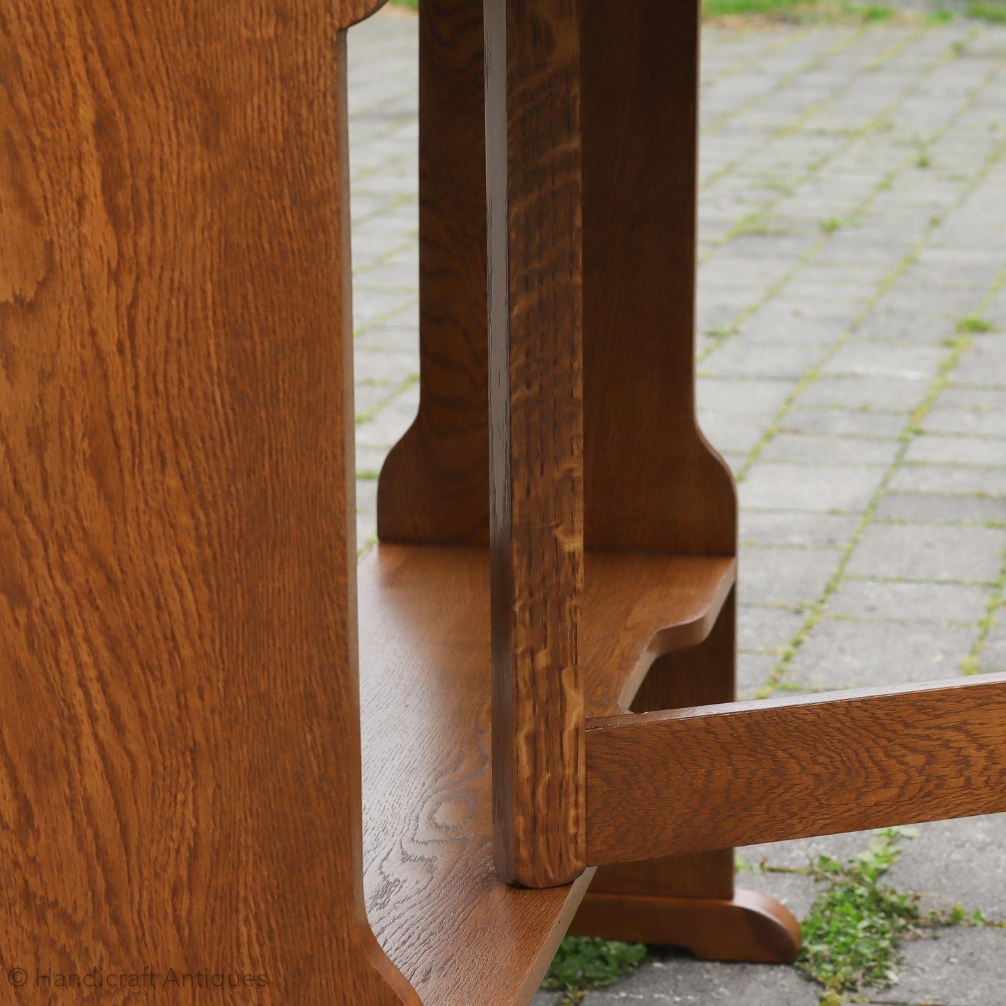 Arthur W. Simpson (The Handicrafts, Kendal) Arts & Crafts Lakes School English Oak Table c. 1920.