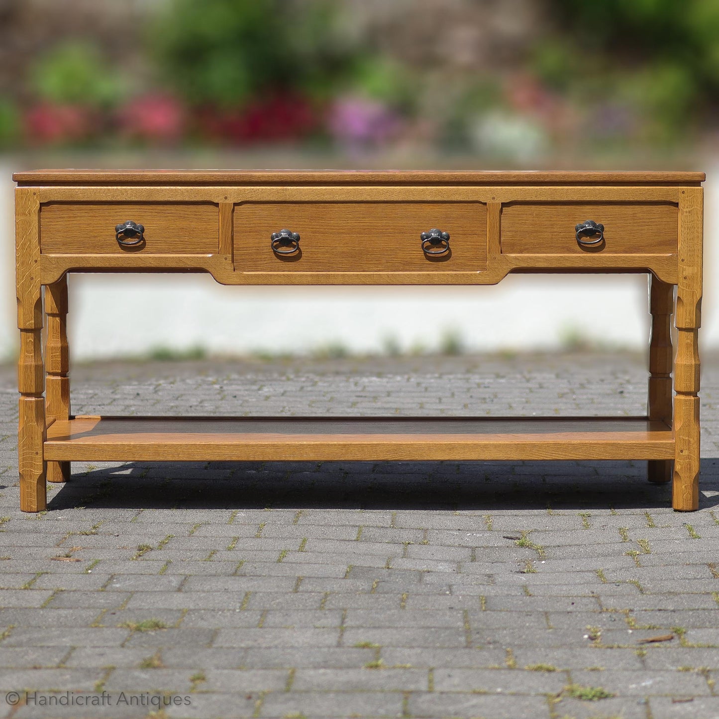 Knightman Arts & Crafts Yorkshire School English Oak Buffet Sideboard