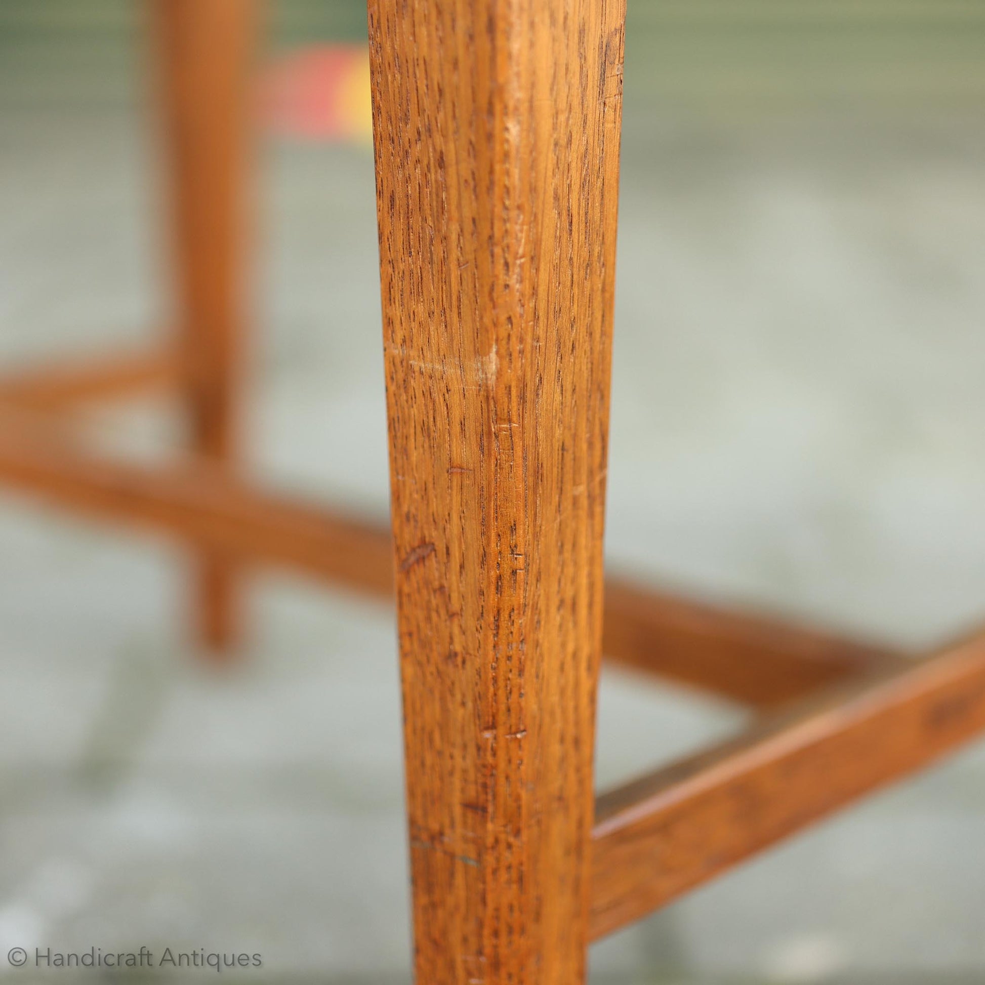 Arthur W. Simpson Arts & Crafts Lakes School English ‘Easy’ Oak Stool c. 1920.