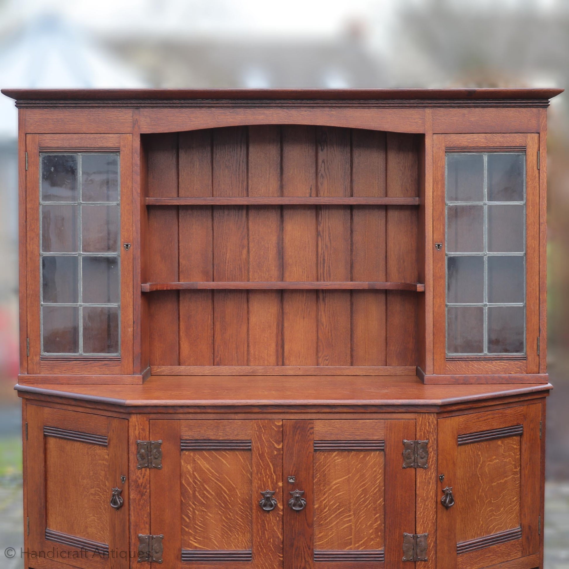 Liberty & Co Arts & Crafts Cotswold School English Oak Dresser c. 1920.