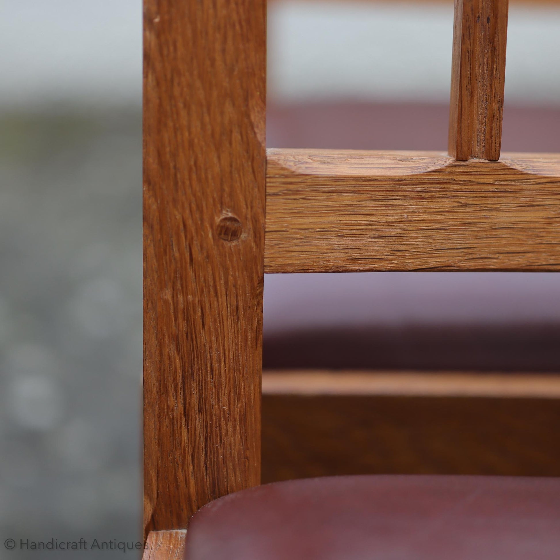 Set of 6 Acornman (Ex-Mouseman) Arts & Crafts Yorkshire School Oak Chairs