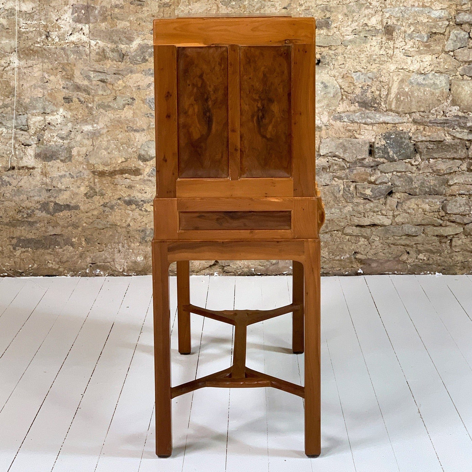 Hugh Birkett (Ex-Oliver Morel) Arts & Crafts Cotswold School English Yew Bureau