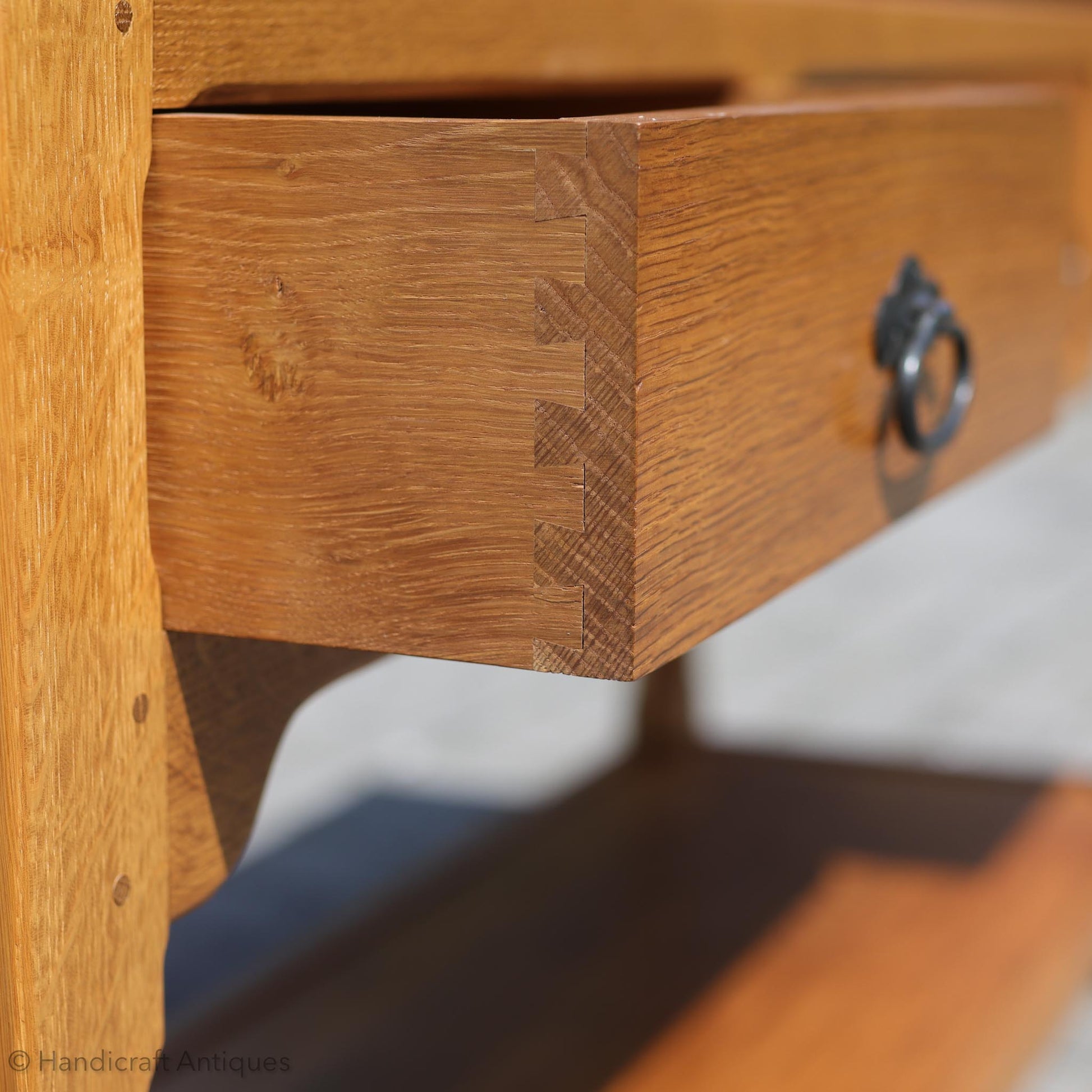 Knightman Arts & Crafts Yorkshire School English Oak Buffet Sideboard