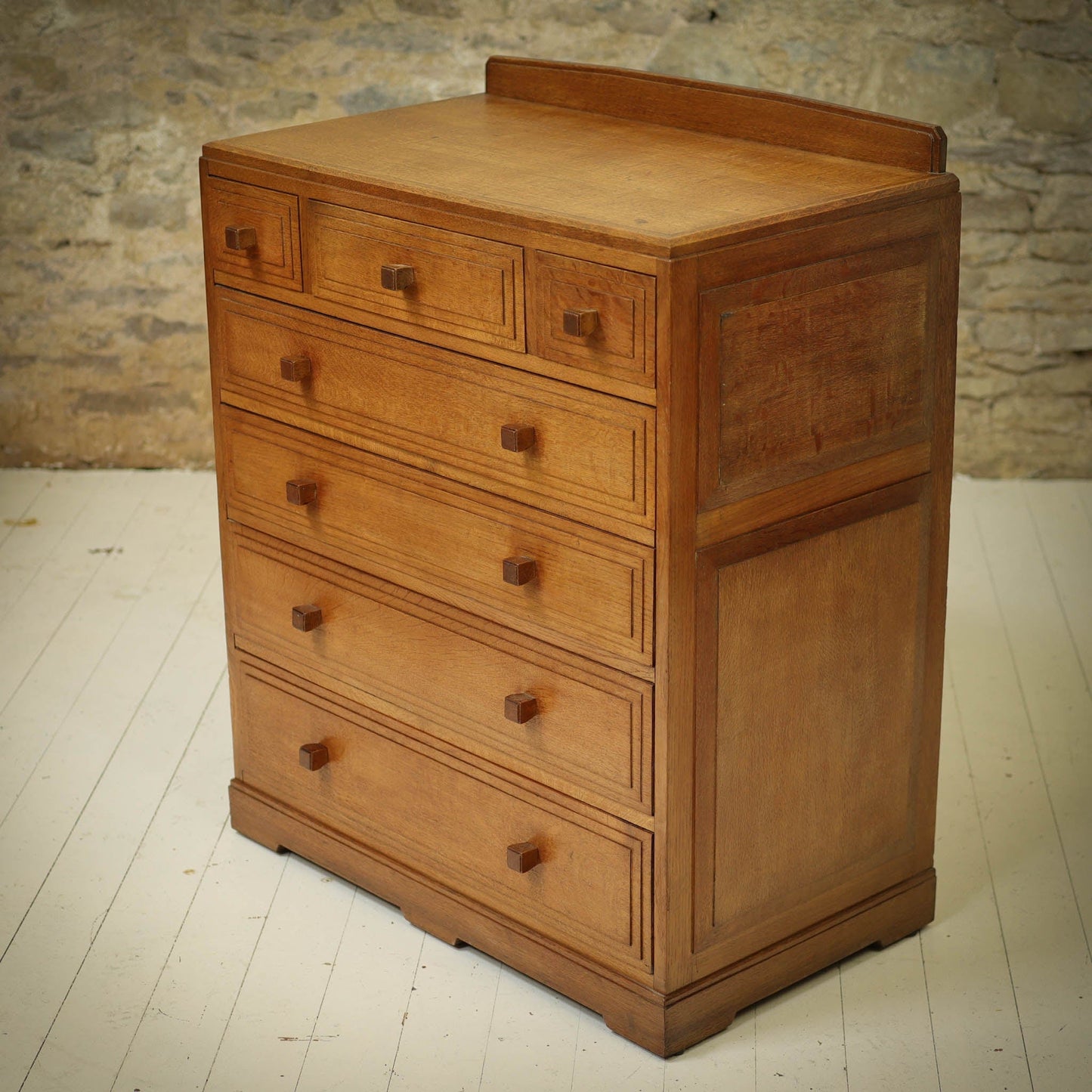 Brynmawr Furniture Co Arts & Crafts Cotswold School Oak Chest of Drawers c. 1930