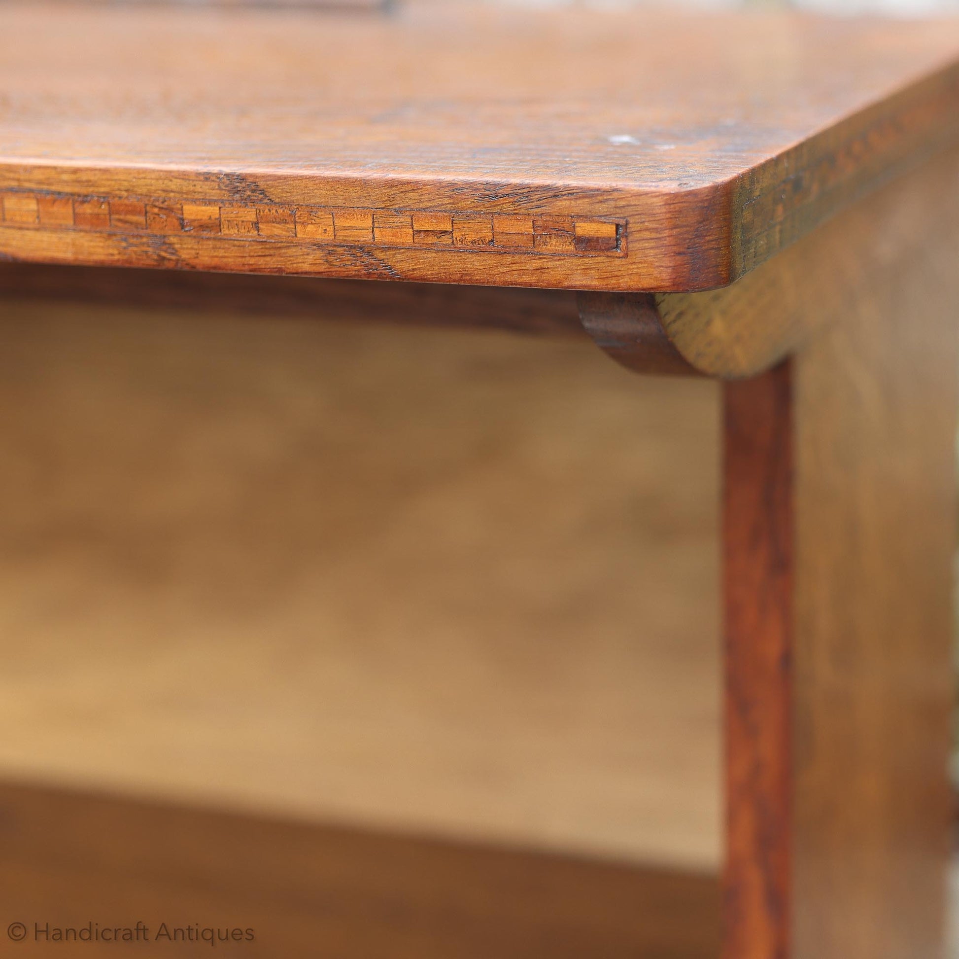 Arthur W. Simpson Arts & Crafts Lakes School English Oak Shelf c. 1920.