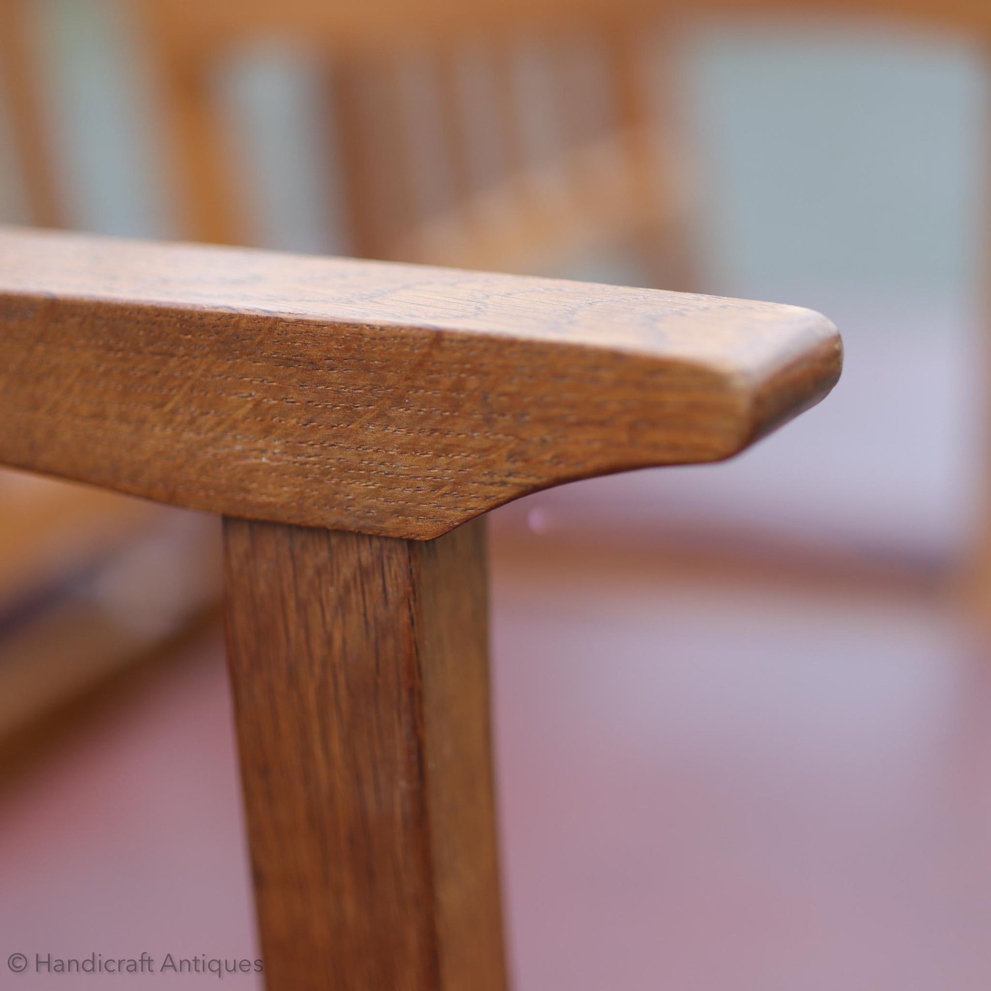 Set of 6 Acornman (Ex-Mouseman) Arts & Crafts Yorkshire School Oak Chairs