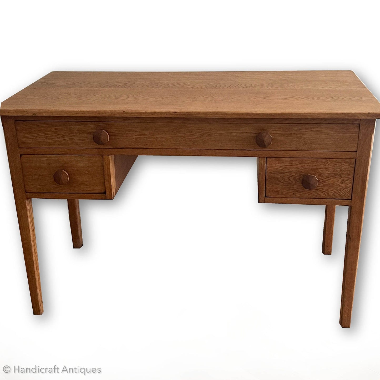 Peter Waals design Hazelrigg Hall Arts & Crafts Cotswold School Oak Desk