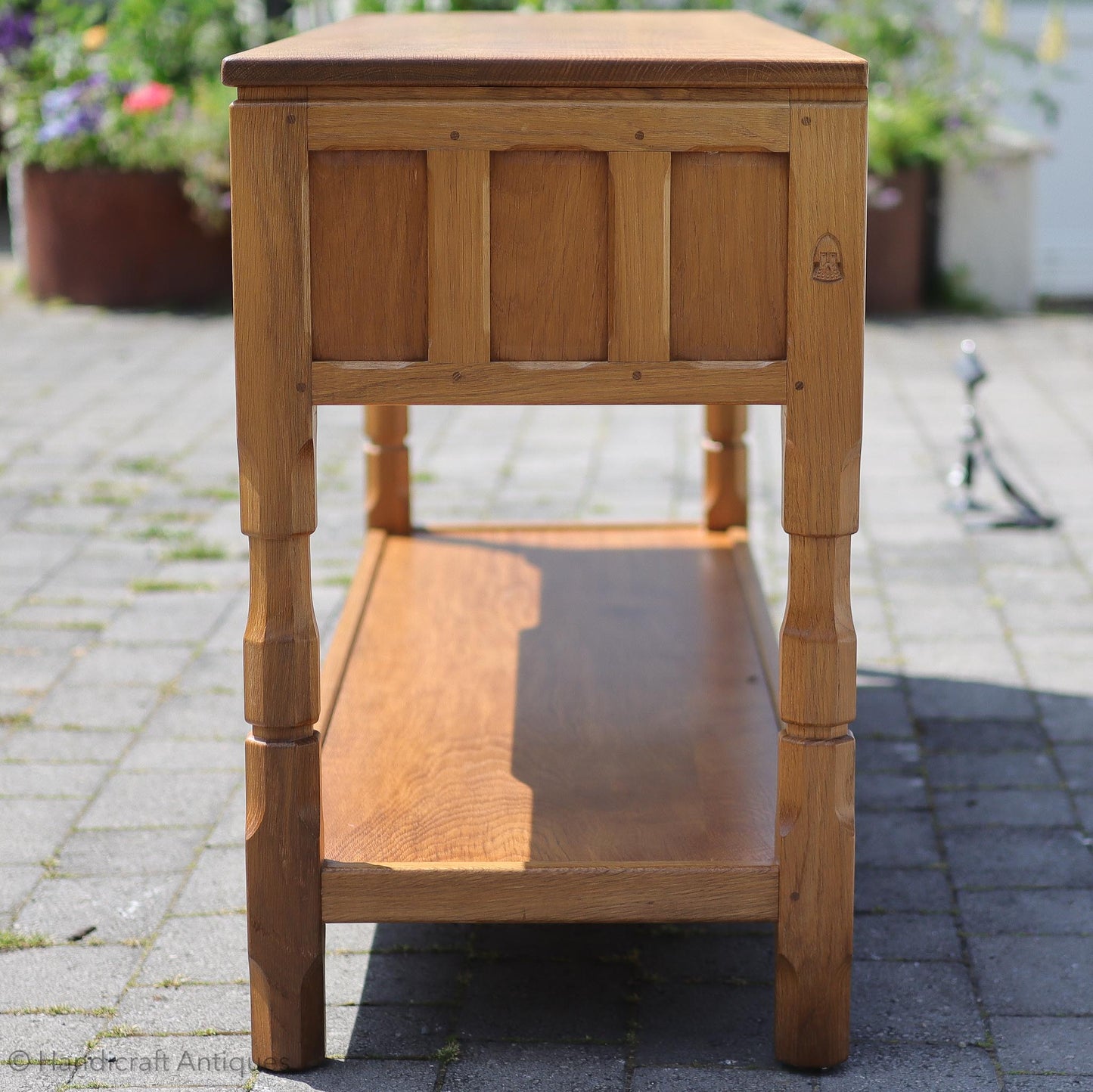 Knightman Arts & Crafts Yorkshire School English Oak Buffet Sideboard